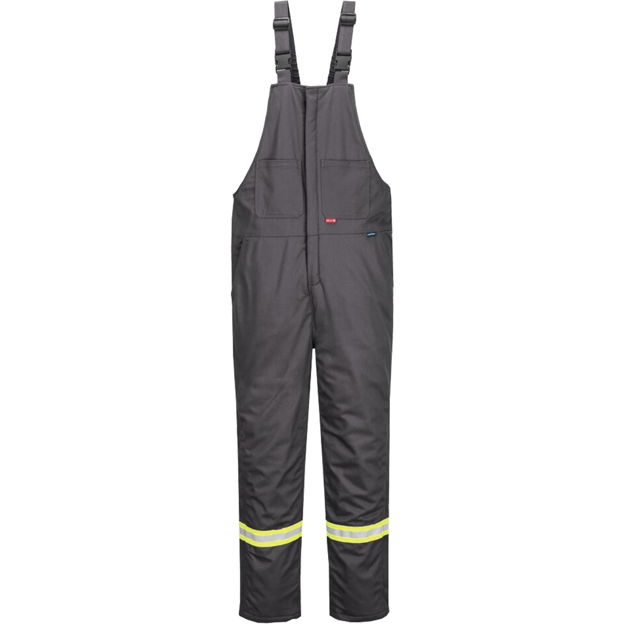 Pantalon à bavette isolé 88/12 BizflameMD, Coton/Nylon, 7T-Grand (grande taille), Gris
