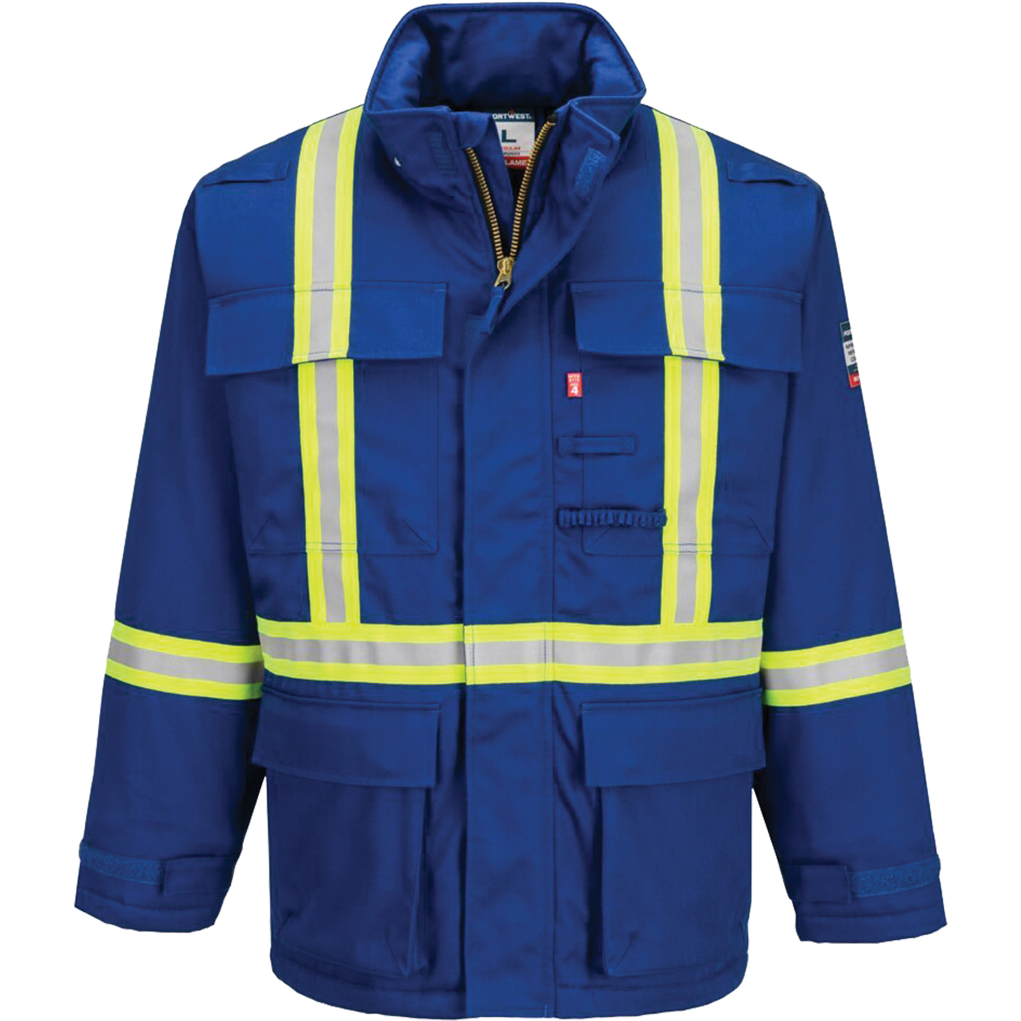 Parka d’hiver isolée 88/12 BizflameMD, Bleu, 6T-Grand (grande taille)