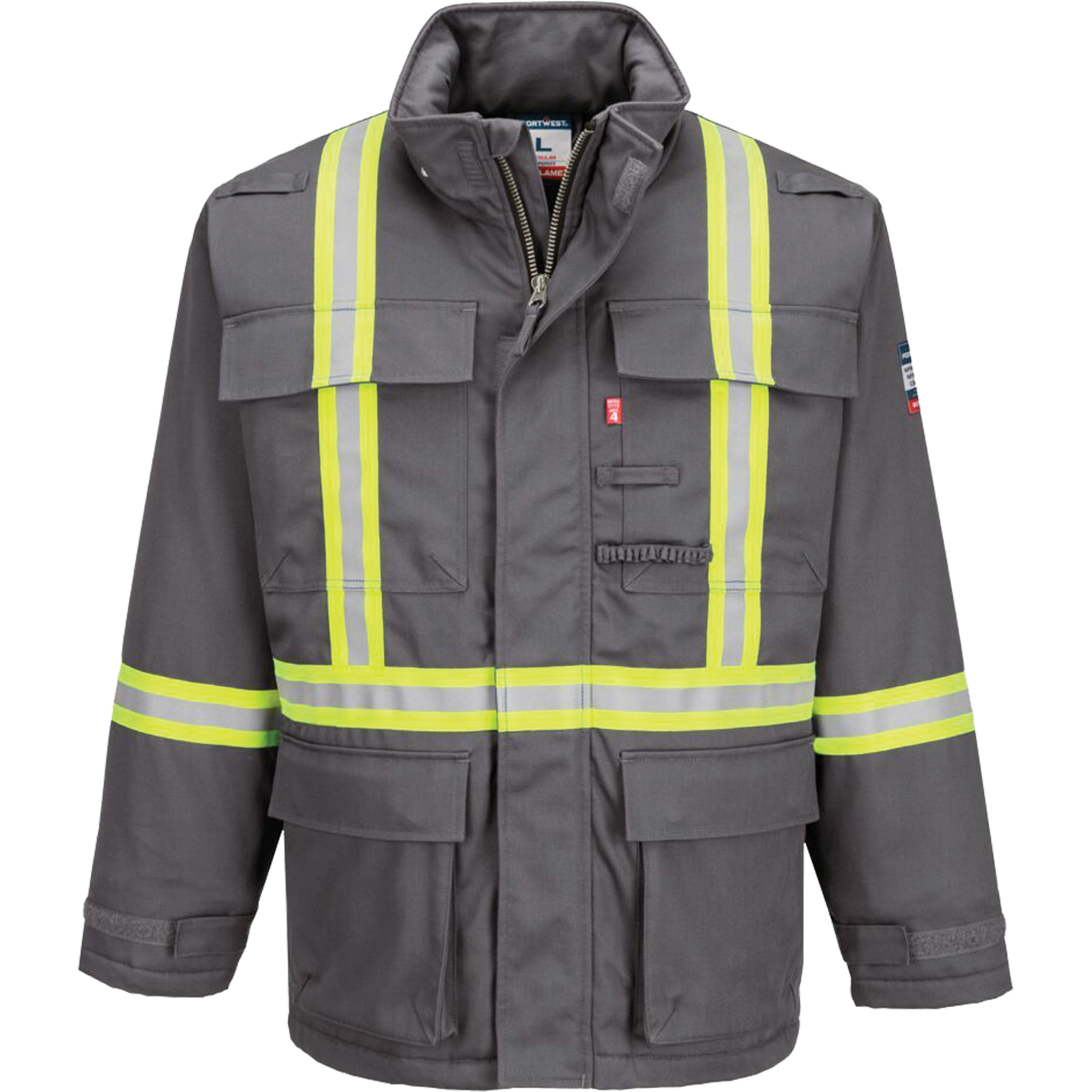 Parka d’hiver isolée 88/12 BizflameMD, Gris, 7T-Grand