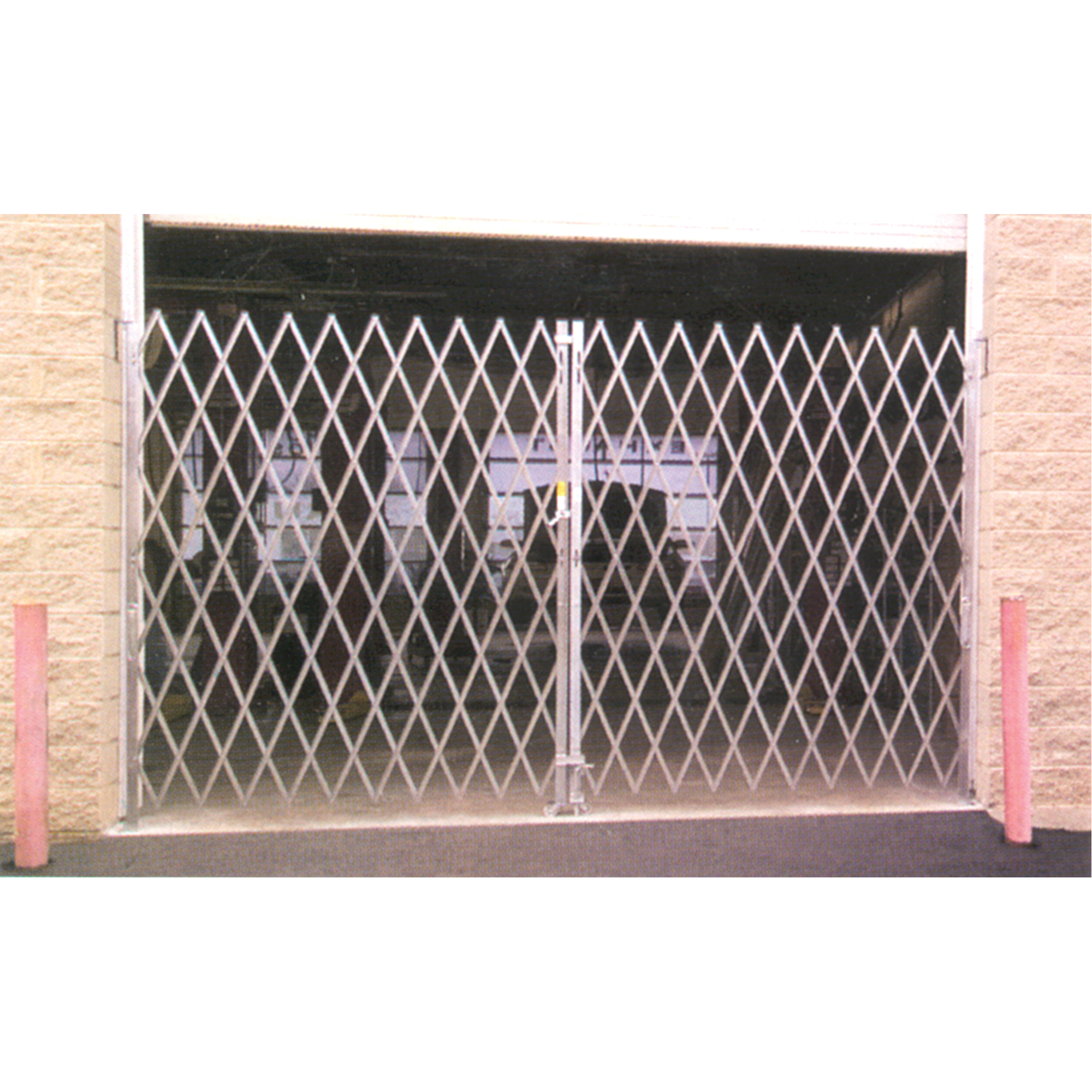 Barrières de sécurité galvanisées repliables, Repliable double fixe, 10' lo x 7' h déployé – Image 3