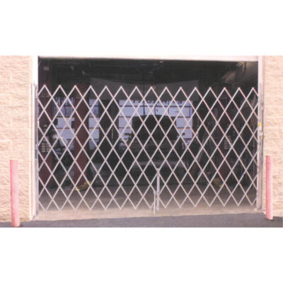 Barrières de sécurité galvanisées repliables, Repliable simple fixe, 4' lo x 6' h déployé