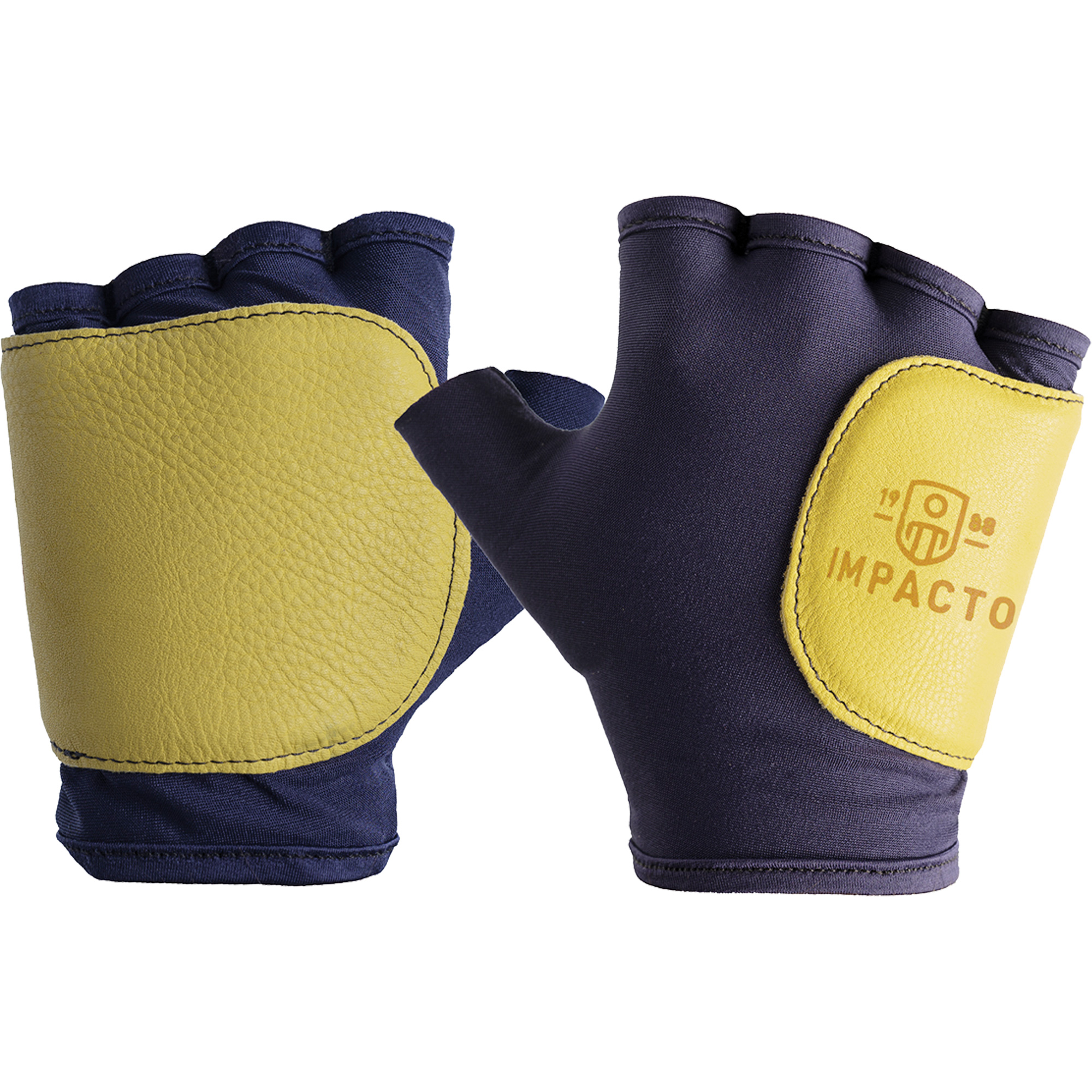 Enveloppe protectrice pour gant droit contre les impacts latéraux et de la paume, T-petit, Paume en Cuir fleur, Poignet À enfiler
