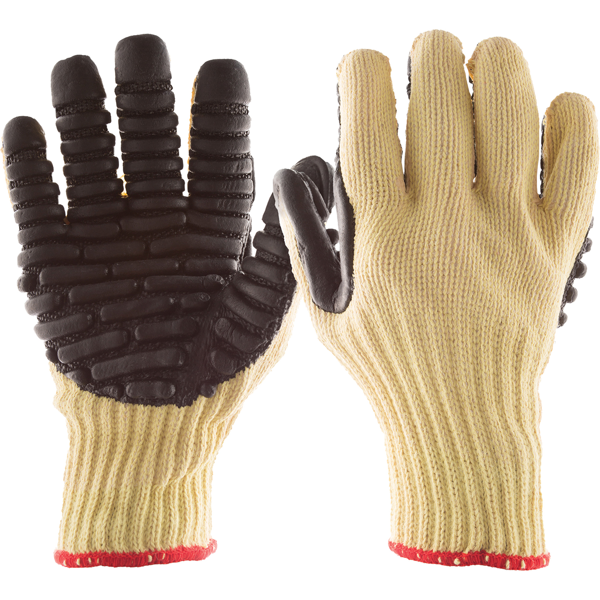 Gants antivibration Blackmaxx Blade, Taille Grand, Paume Synthétique