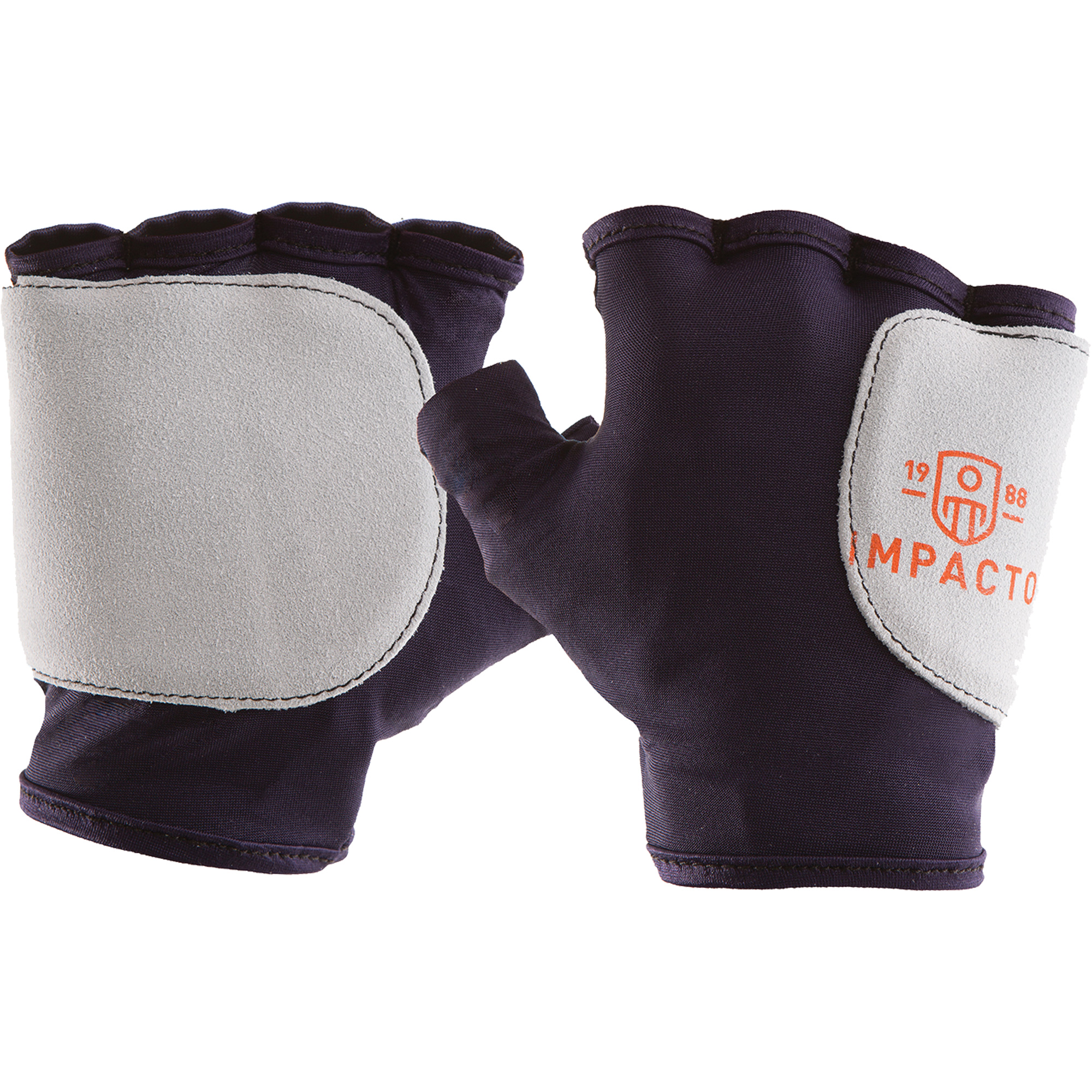Gants de protection sans doigts paume/côté, droit, T-Grand, Paume en Suède, Poignet À enfiler