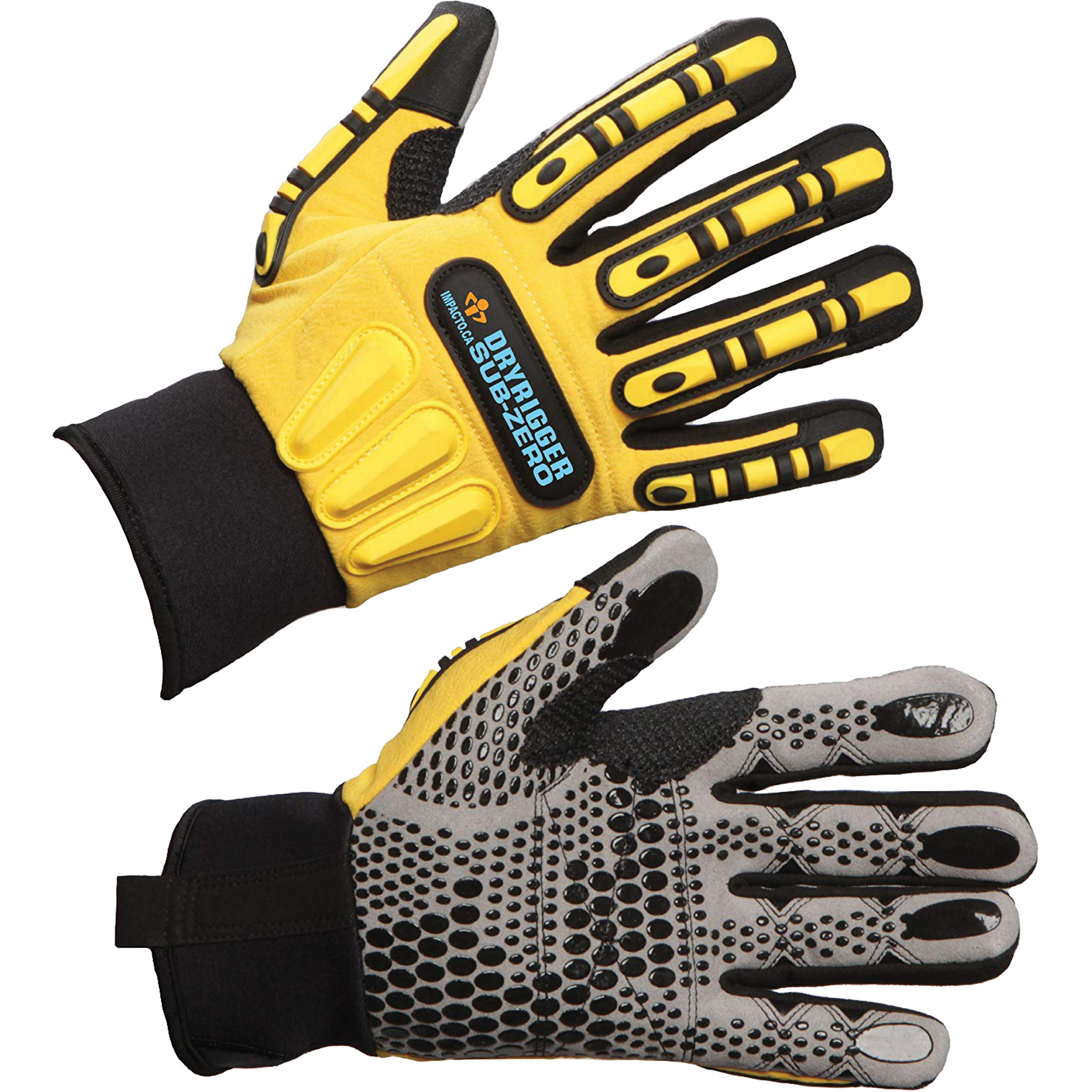 Gants Dryrigger Sub Zero, 3T-Grand, Paume en Suède, Poignet Élastique