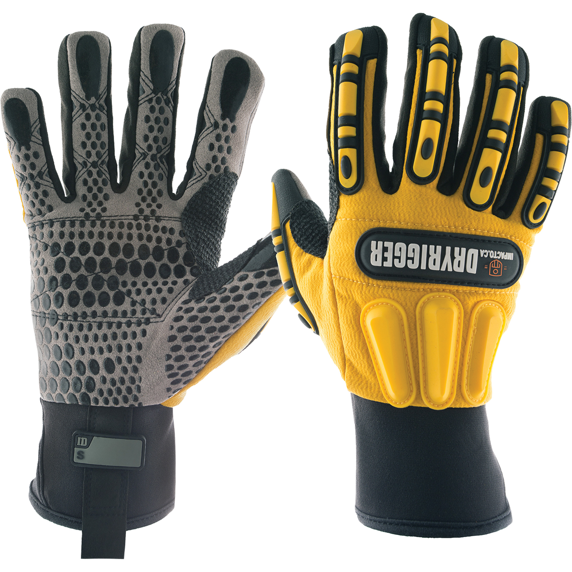 Gants The Original Dryrigger, 12/3T-Grand, Paume en Suède, Poignet À enfiler