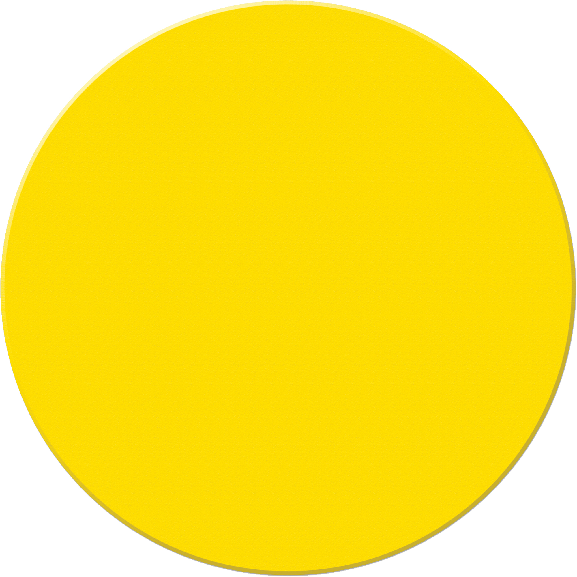 Marqueurs allégée/5S Armor Stripe, Cercle, 6" lo x 6" la, Jaune, Plastique