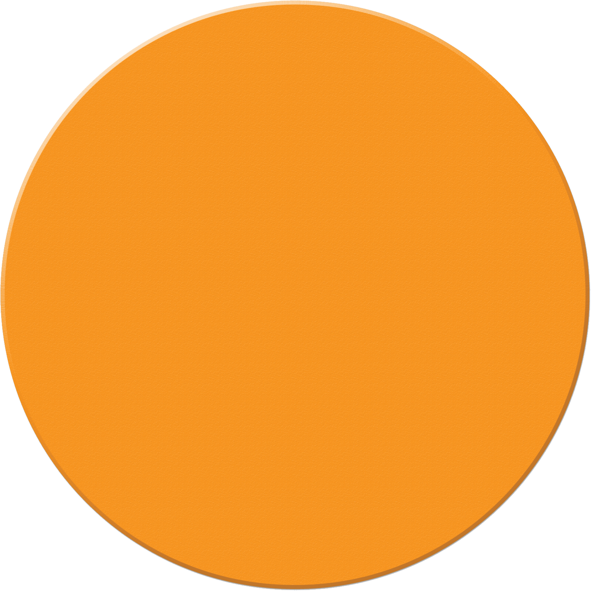 Marqueurs allégée/5S Armor Stripe, Cercle, 6" lo x 6" la, Orange, Plastique