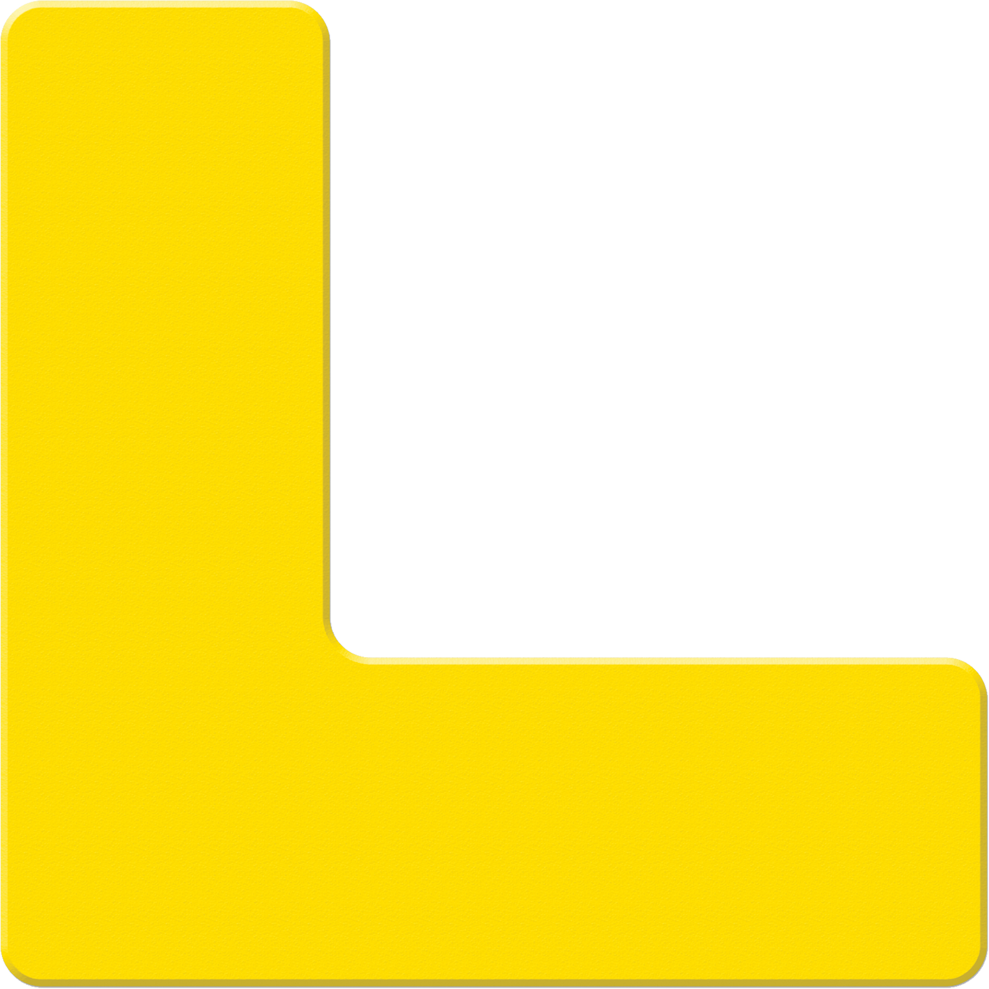 Marqueurs allégée/5S Armor Stripe, L, 6" lo x 6" la, Jaune, Plastique