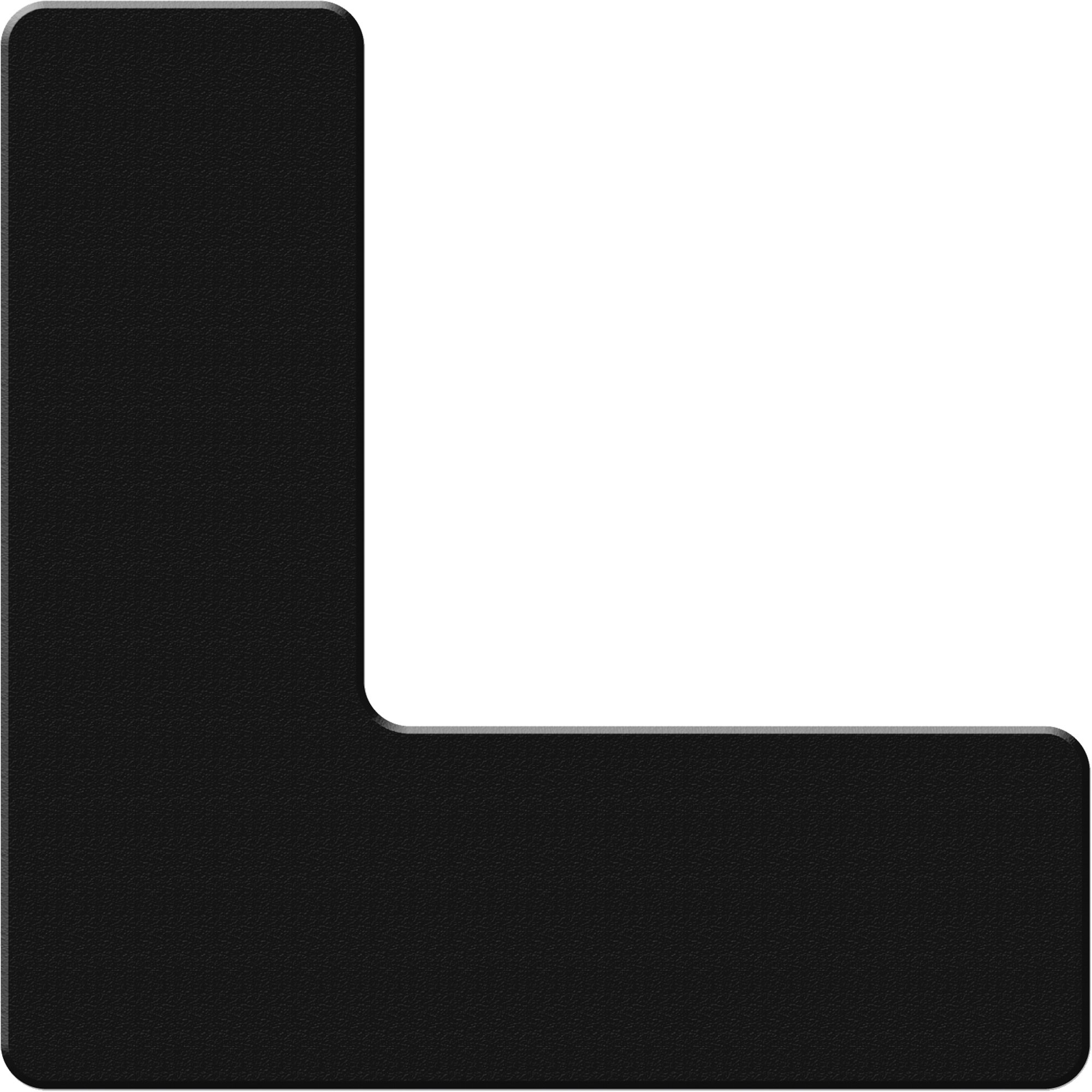 Marqueurs allégée/5S Armor Stripe, L, 6" lo x 6" la, Noir, Plastique