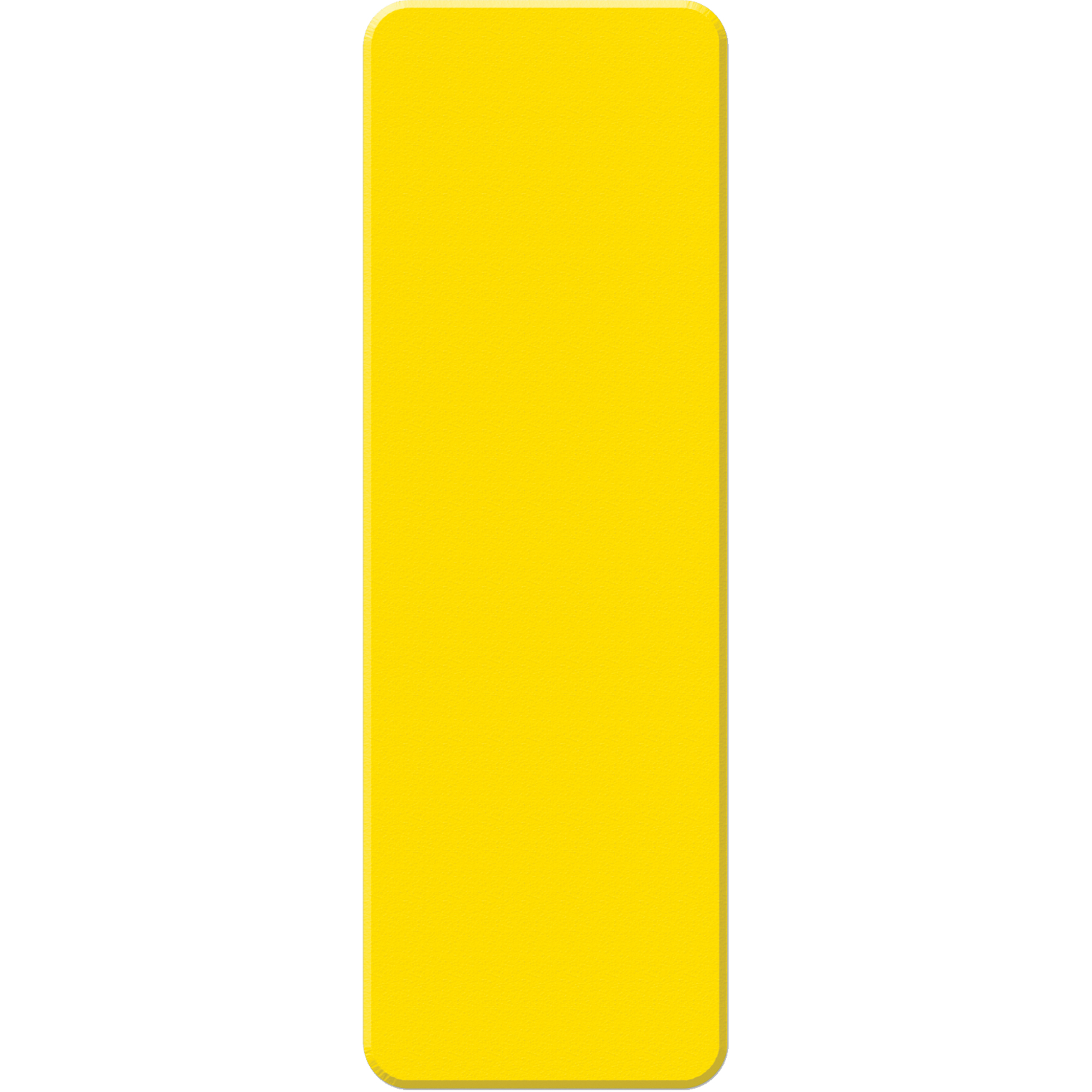 Marqueurs allégée/5S Armor Stripe, Rectangle, 6" lo x 2" la, Jaune, Plastique