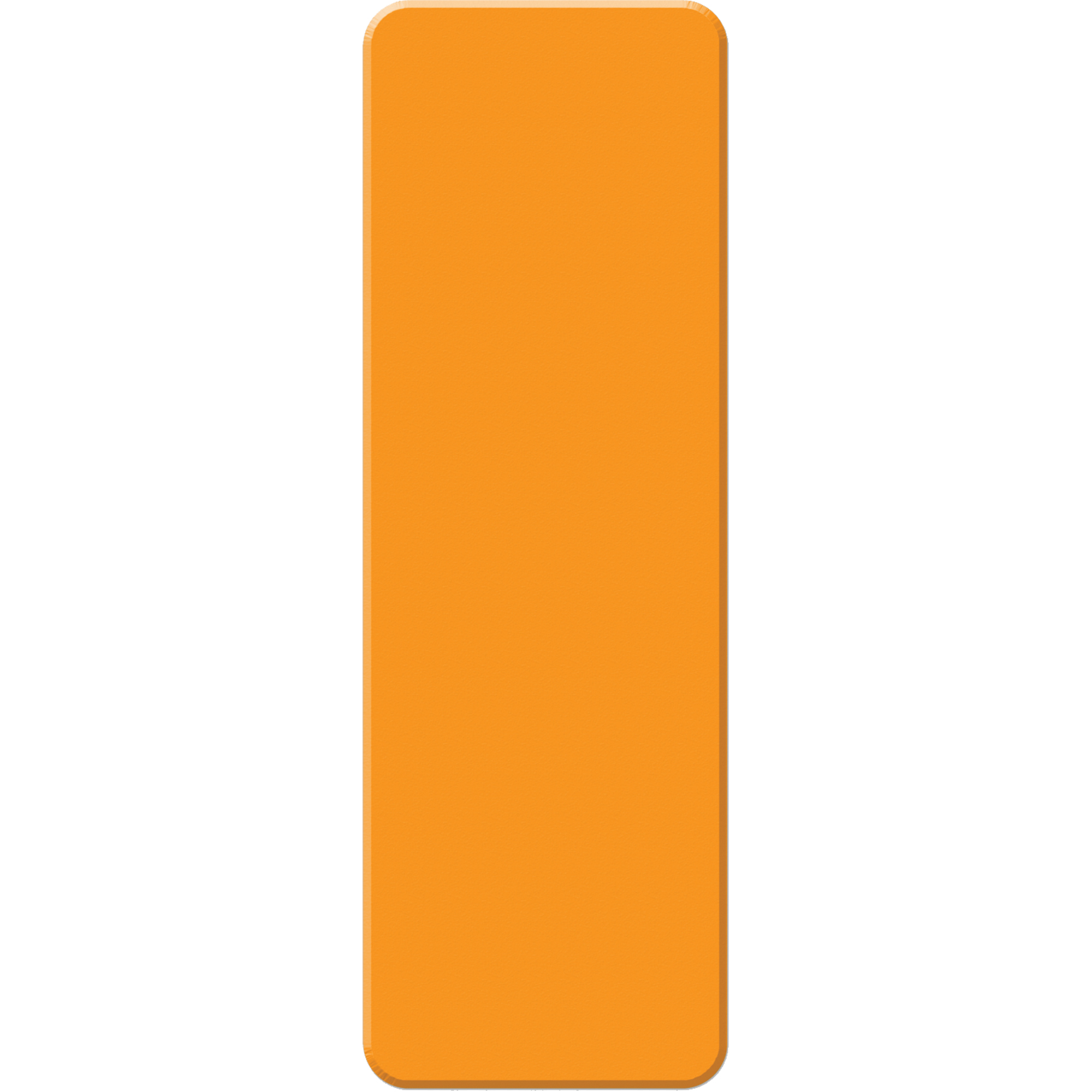 Marqueurs allégée/5S Armor Stripe, Rectangle, 6" lo x 2" la, Orange, Plastique