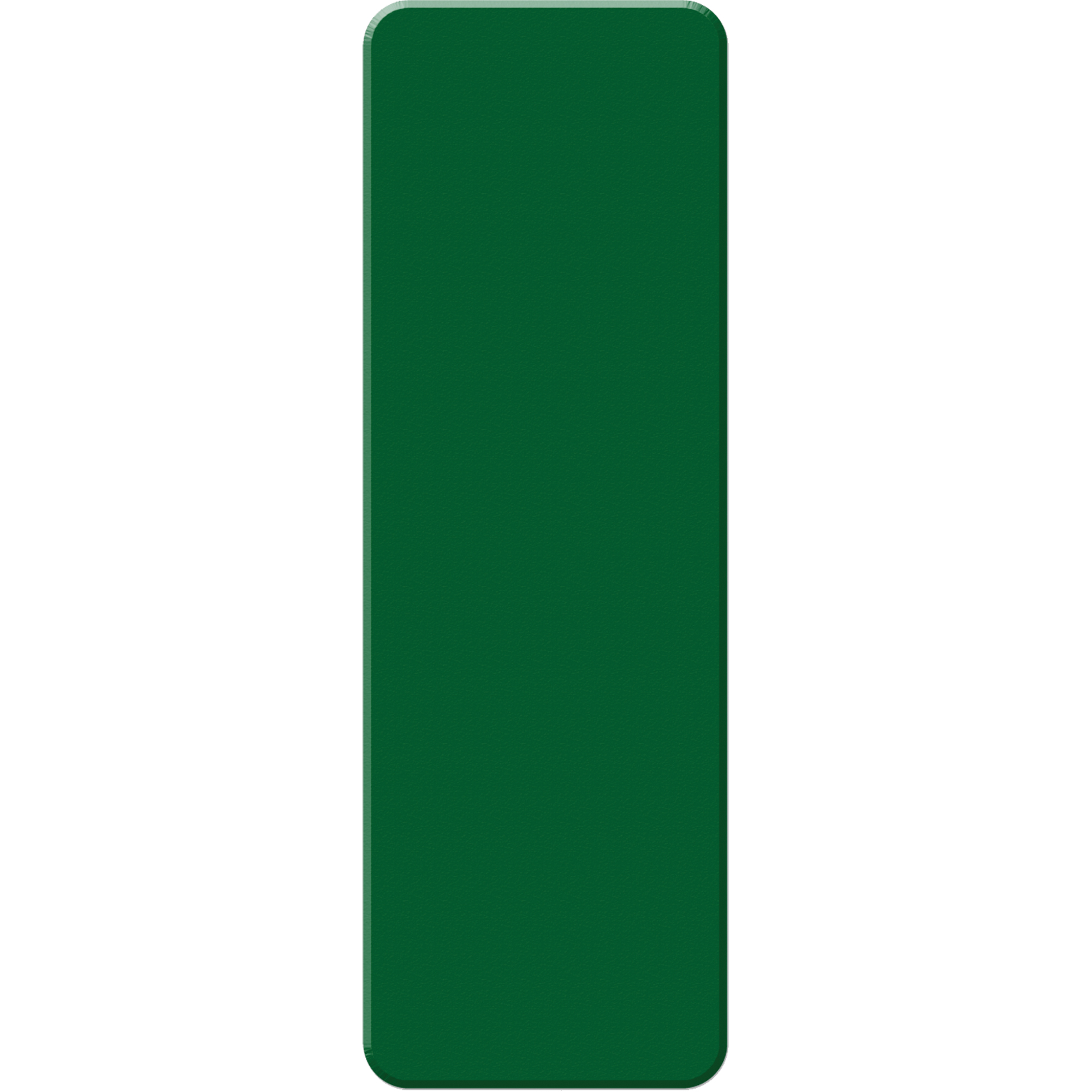 Marqueurs allégée/5S Armor Stripe, Rectangle, 6" lo x 2" la, Vert, Plastique