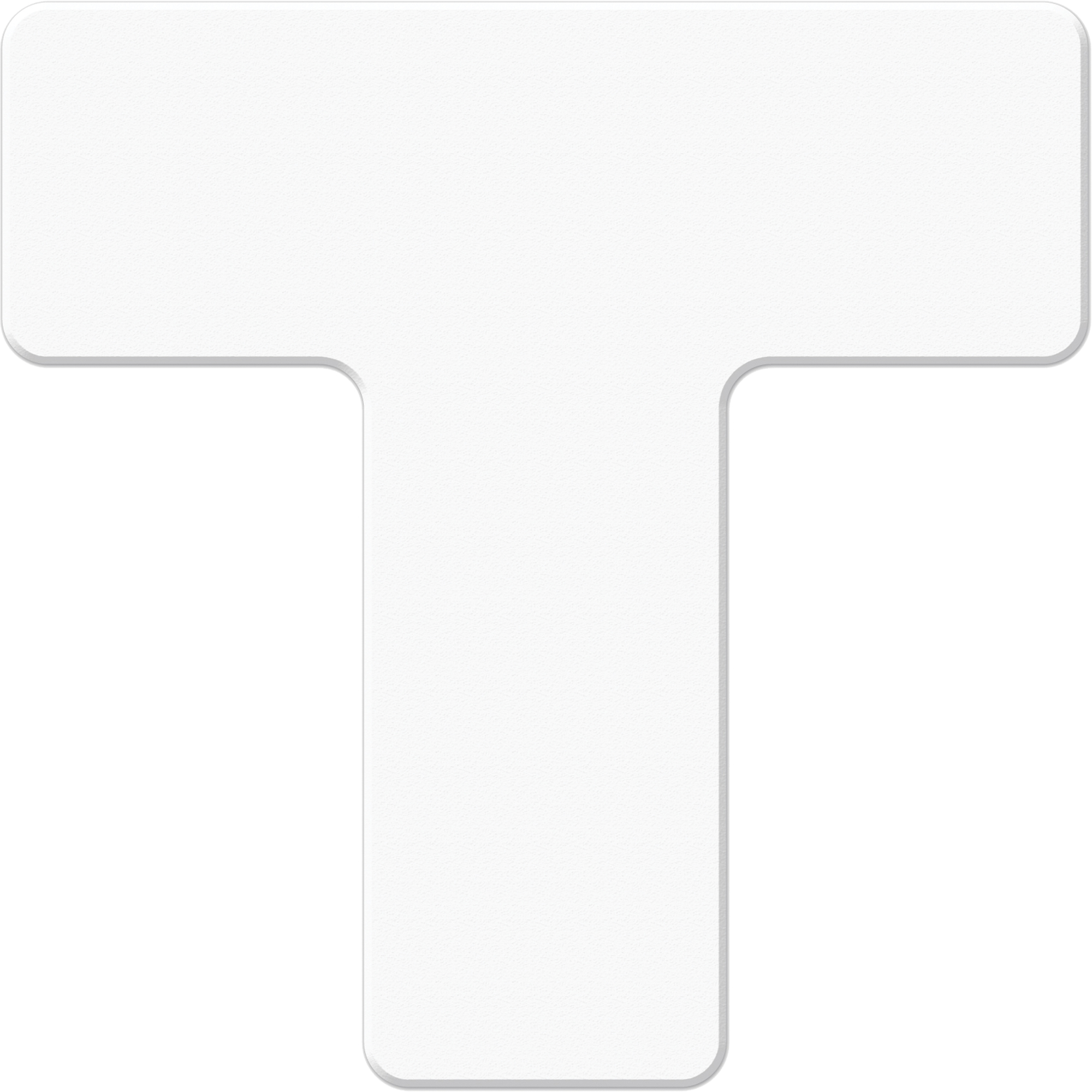 Marqueurs allégée/5S Armor Stripe, T, 6" lo x 6" la, Blanc, Plastique
