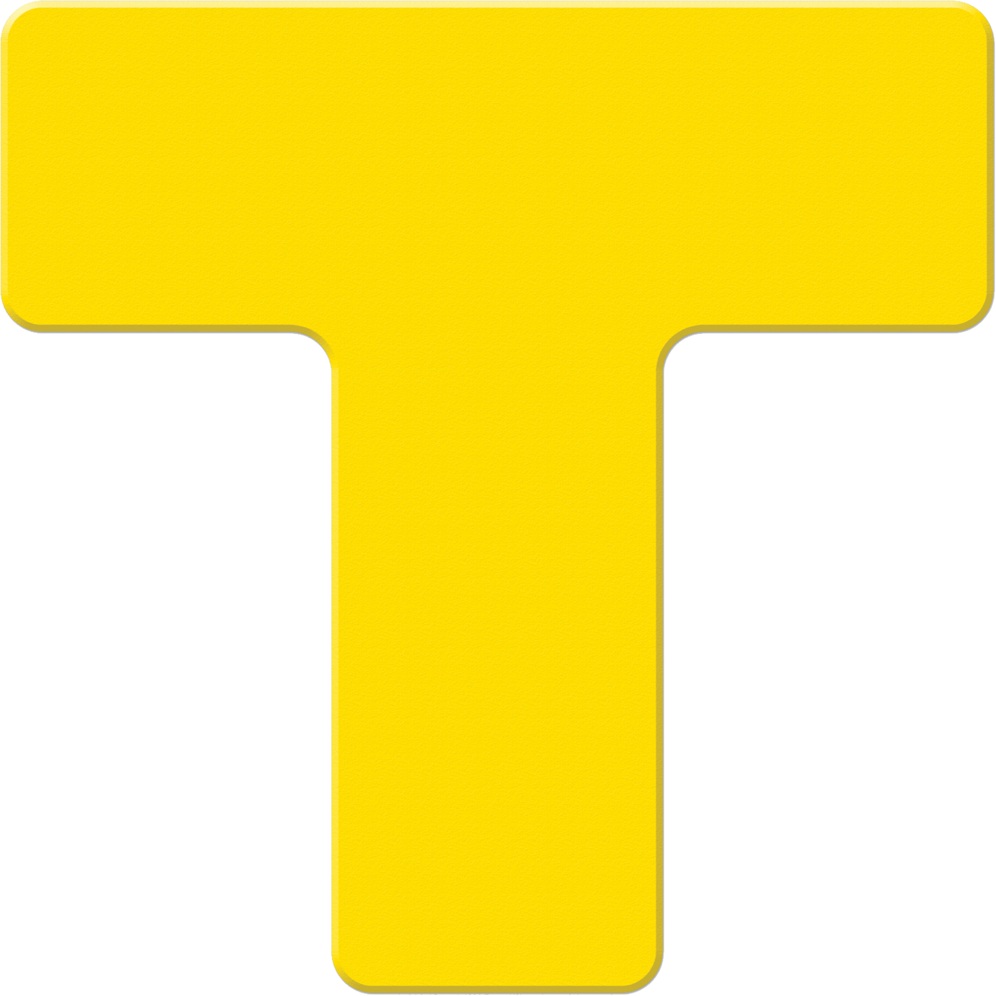 Marqueurs allégée/5S Armor Stripe, T, 6" lo x 6" la, Jaune, Plastique