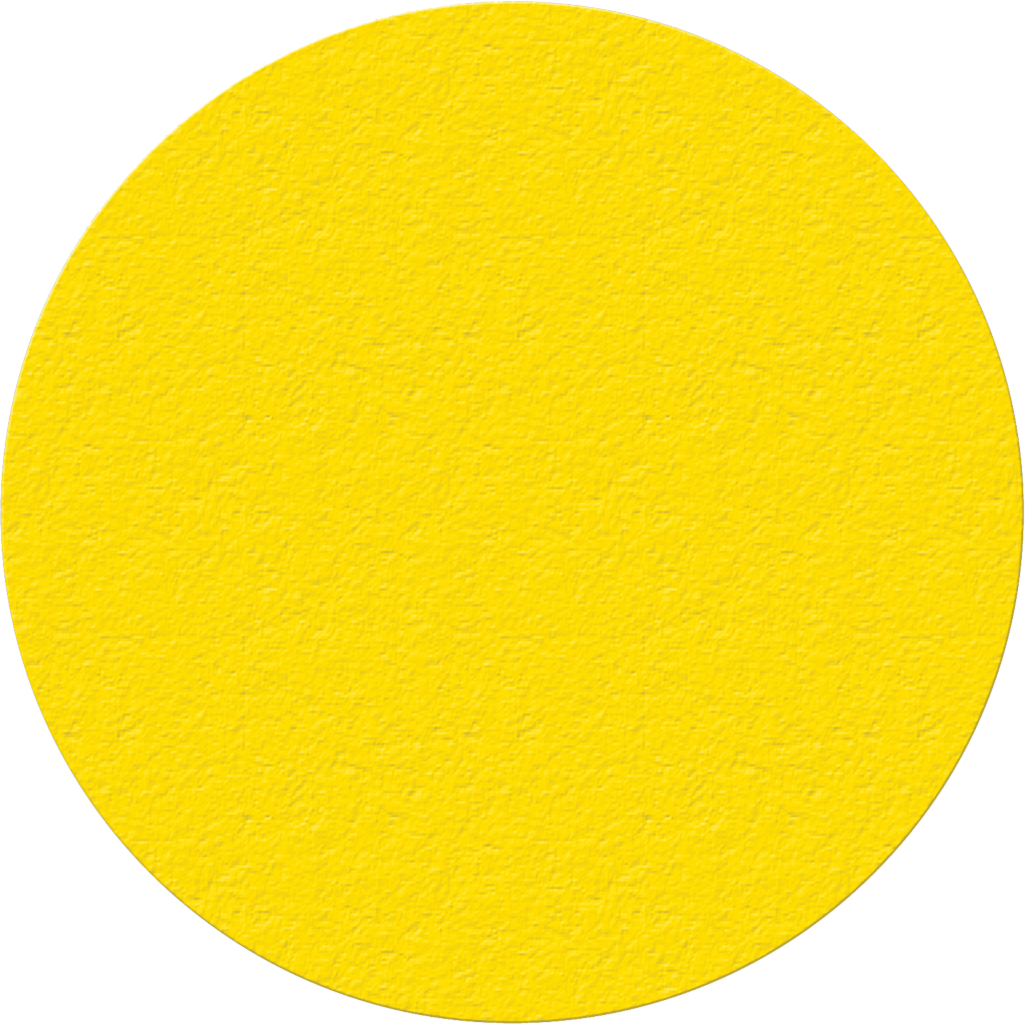 Marqueurs de fabrication allégée 5S, Cercle, 6" lo x 6" la, Jaune, Vinyle