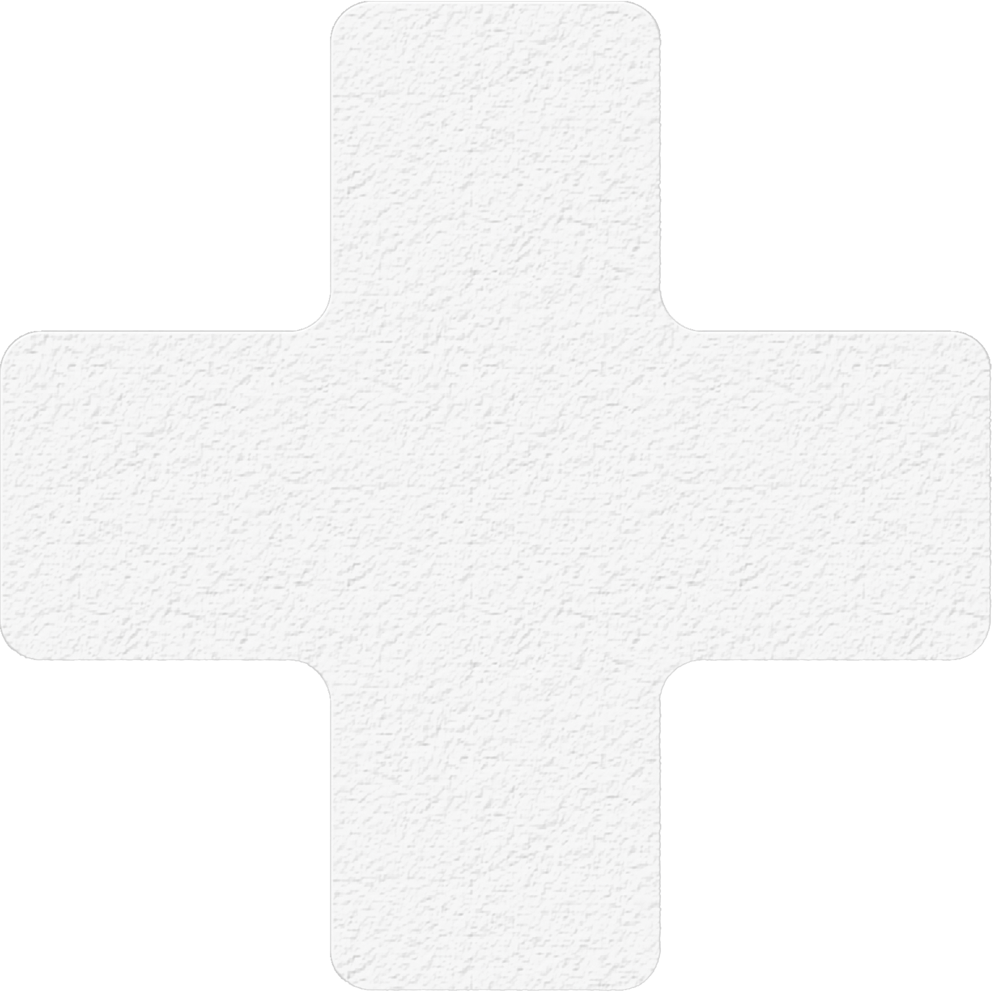 Marqueurs de fabrication allégée 5S, Croix, 6" lo x 6" la, Blanc, Vinyle