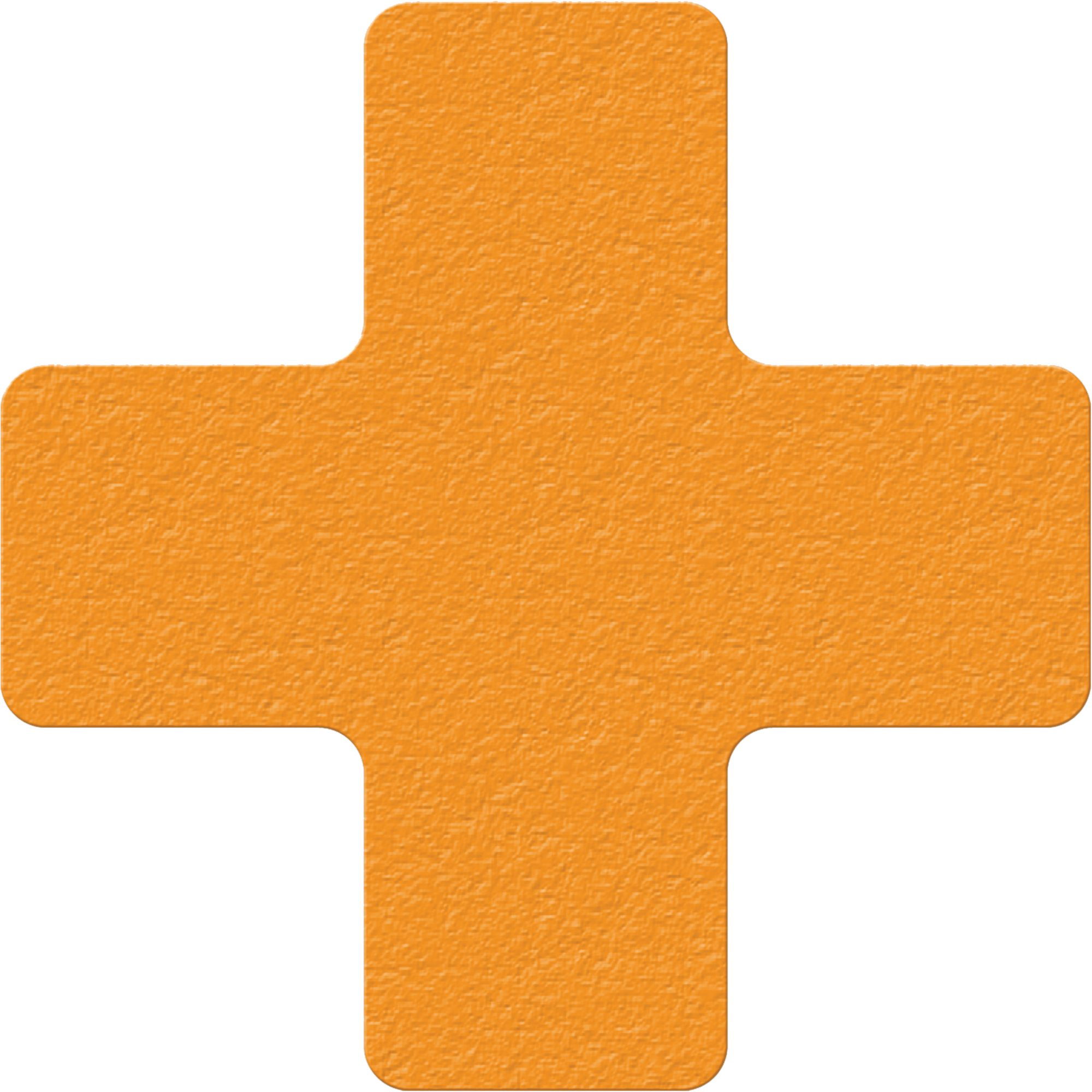 Marqueurs de fabrication allégée 5S, Croix, 6" lo x 6" la, Orange, Vinyle