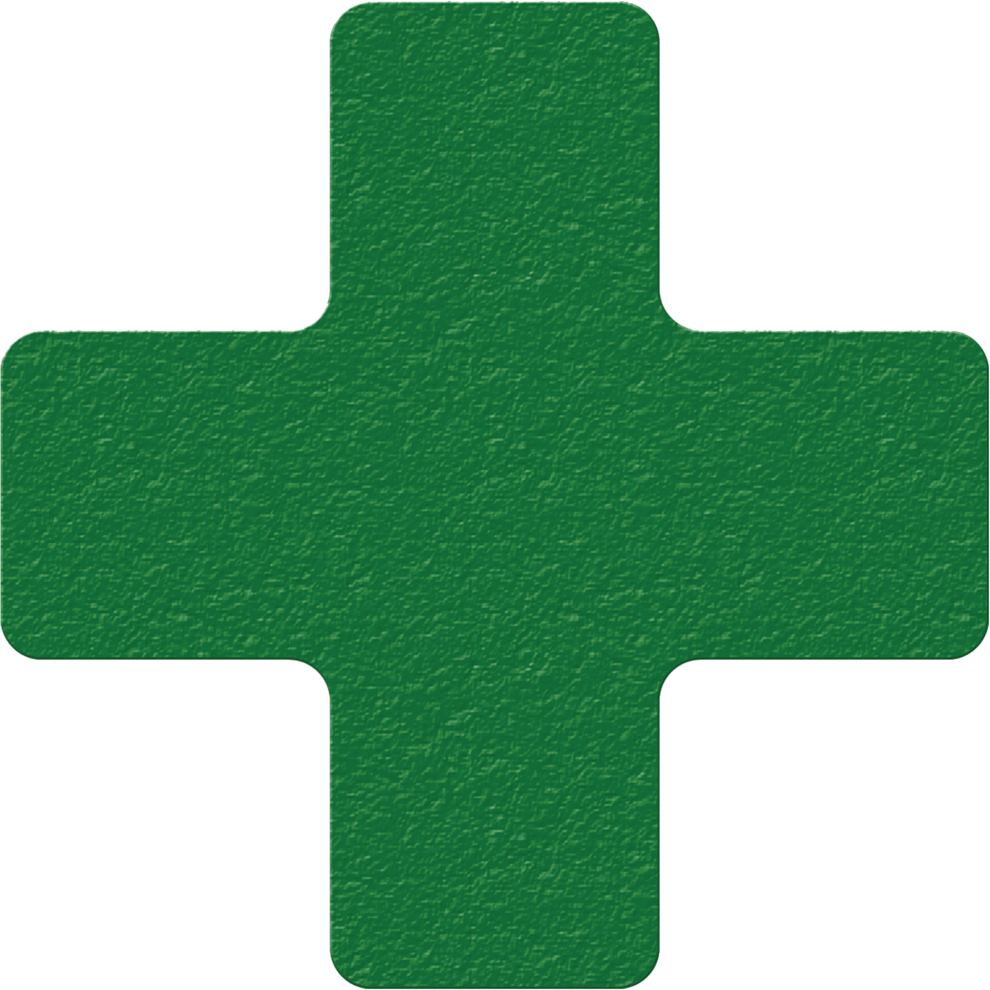 Marqueurs de fabrication allégée 5S, Croix, 6" lo x 6" la, Vert, Vinyle