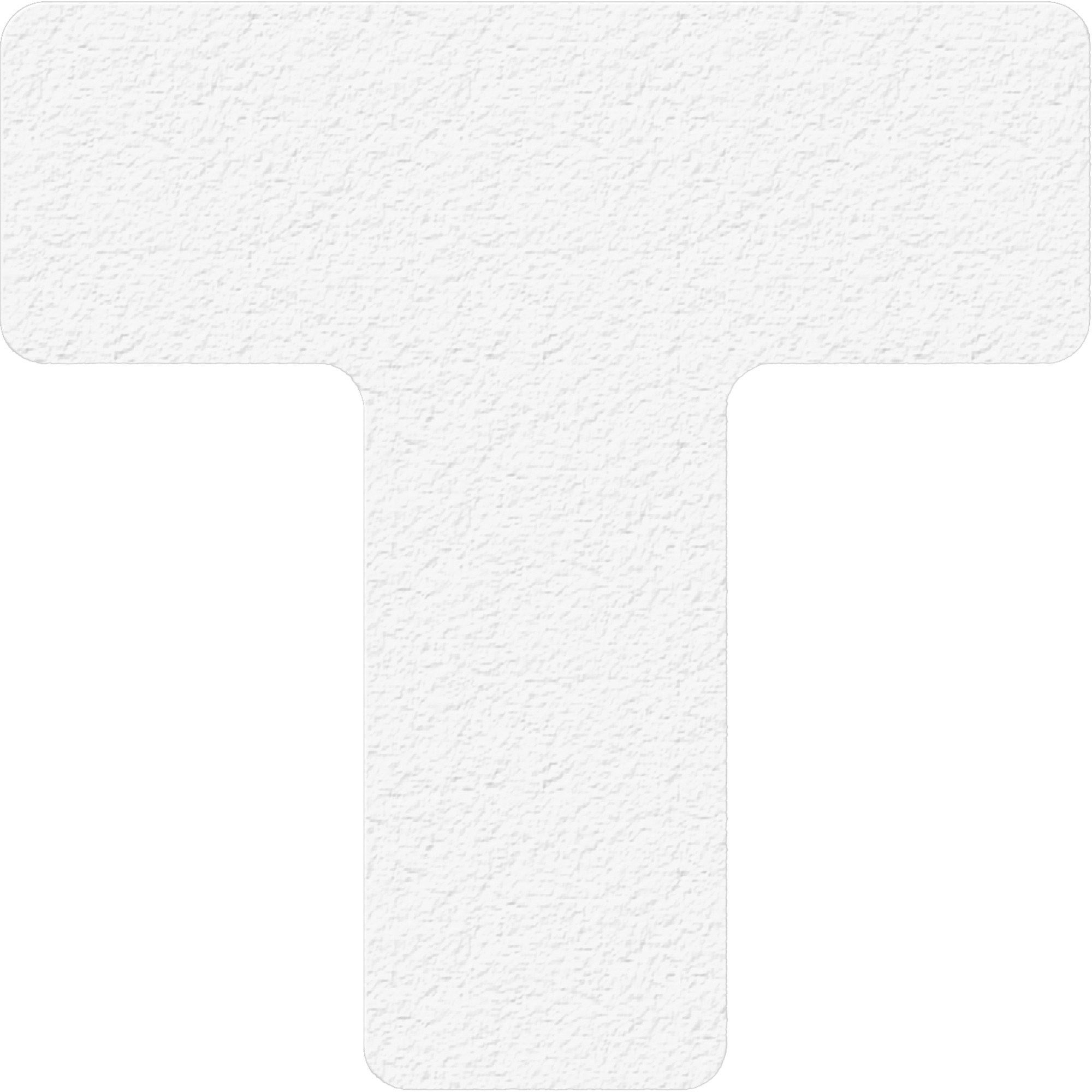 Marqueurs de fabrication allégée 5S, T, 6" lo x 6" la, Blanc, Vinyle