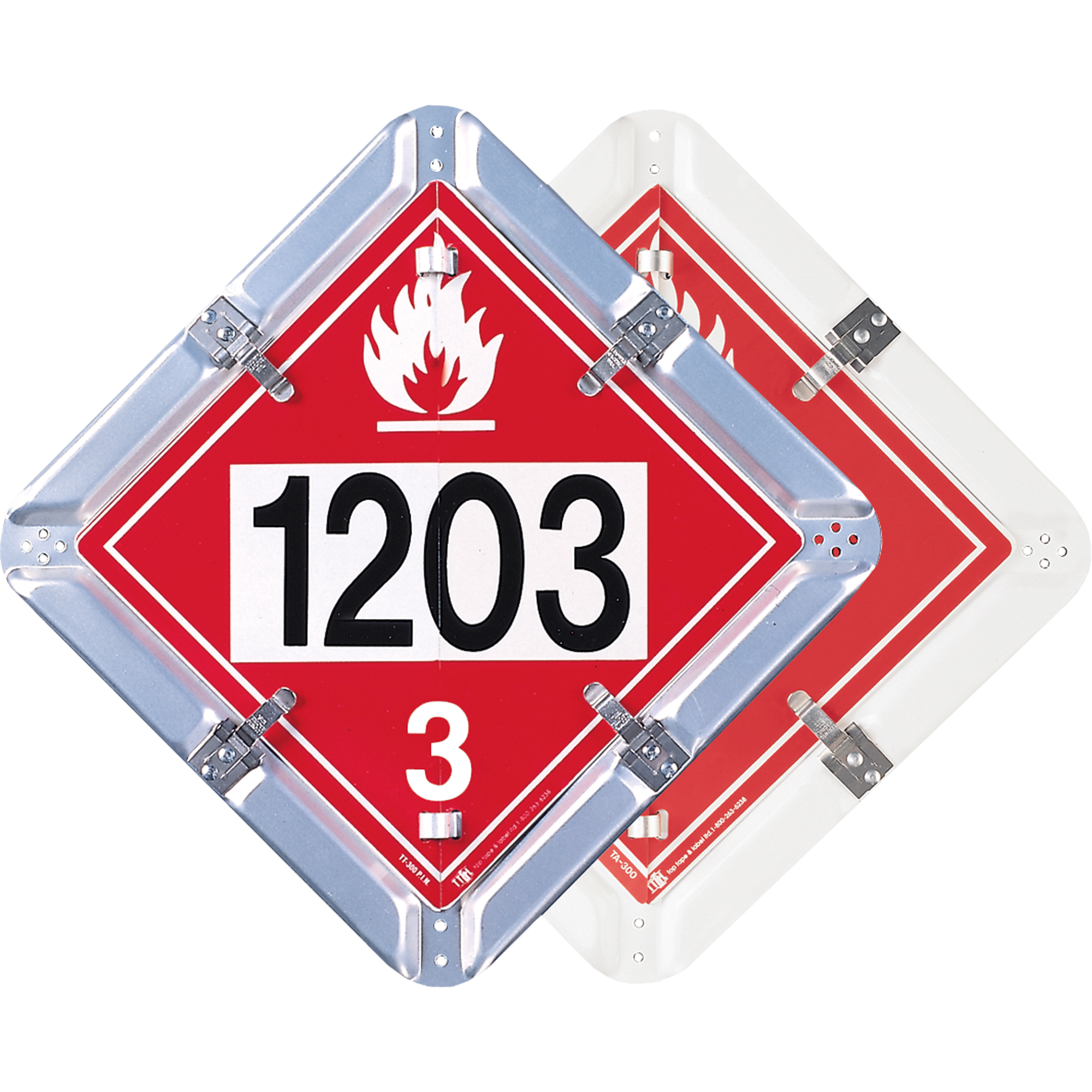 Plaque-étiquette pour essence avec 2 légendes interchangeables, Aluminium