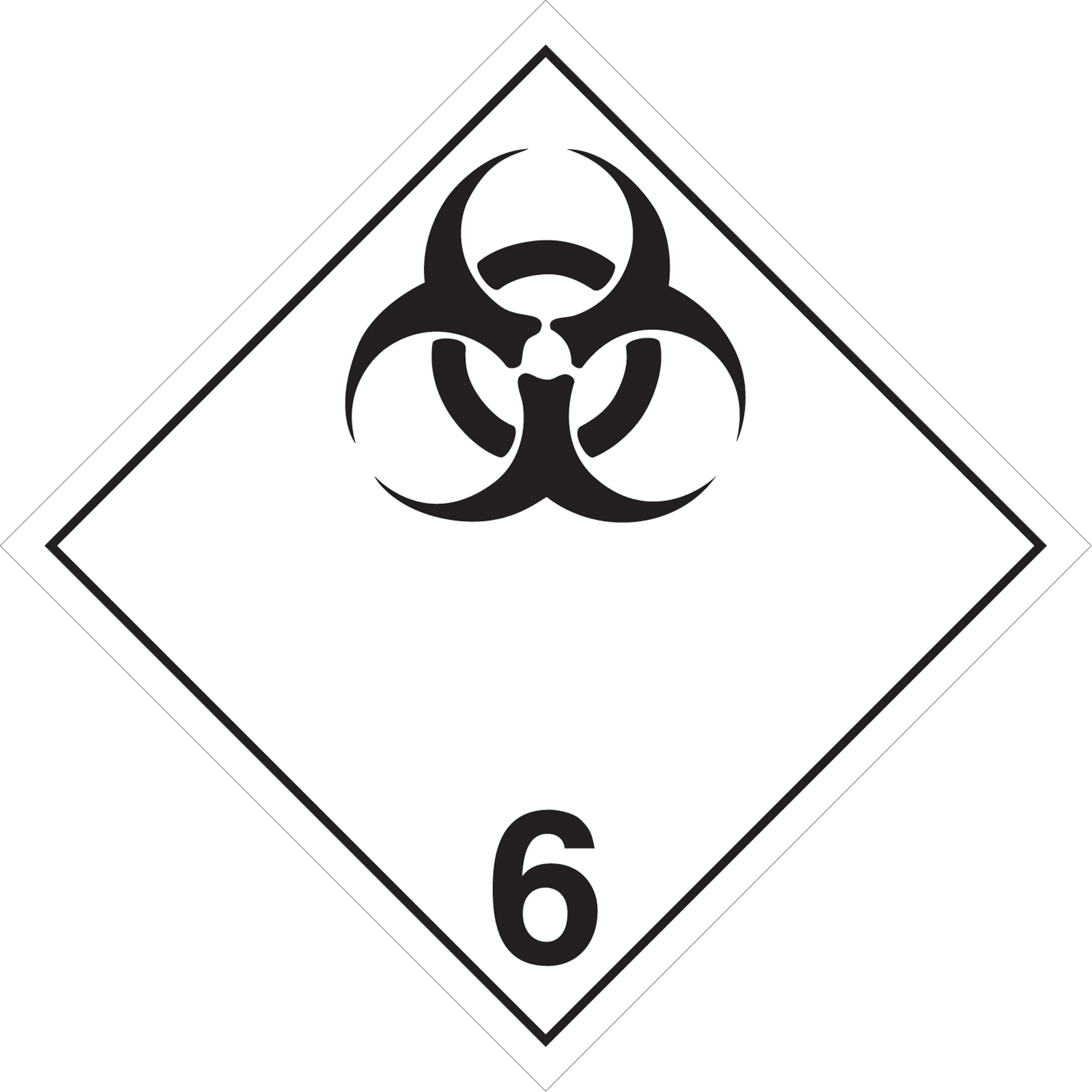 Plaque-étiquette substances infectieuses, Aluminium