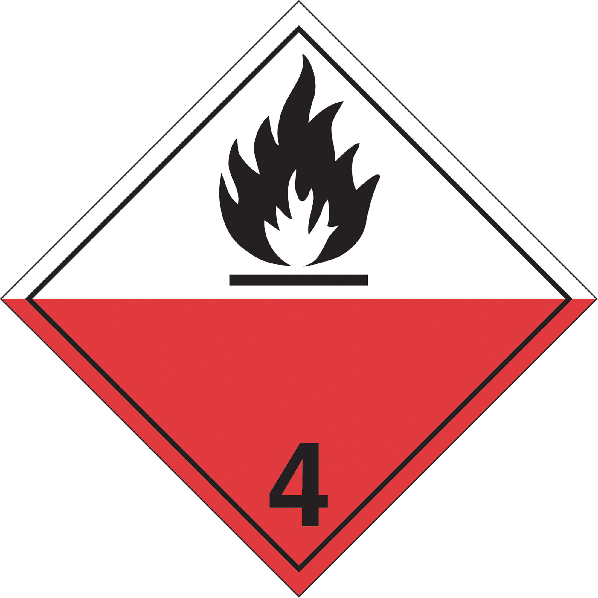 Plaque-étiquette TMD combustibles spontanés, Aluminium