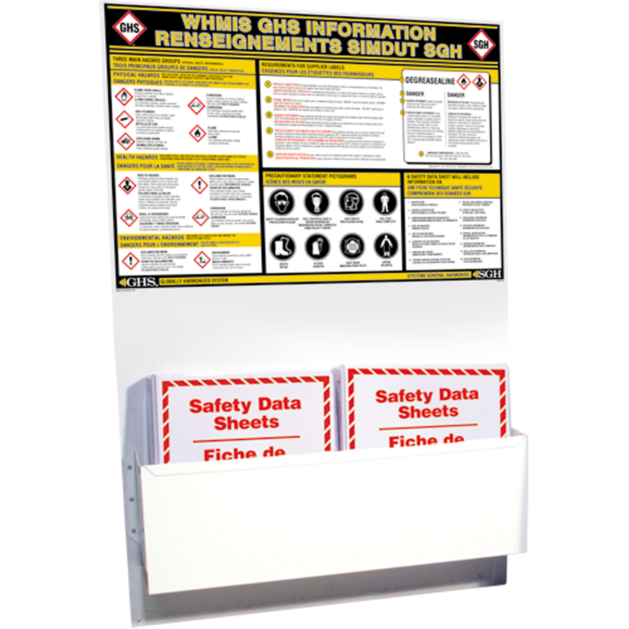 Postes d'information SGH, Anglais & français, Compris reliures