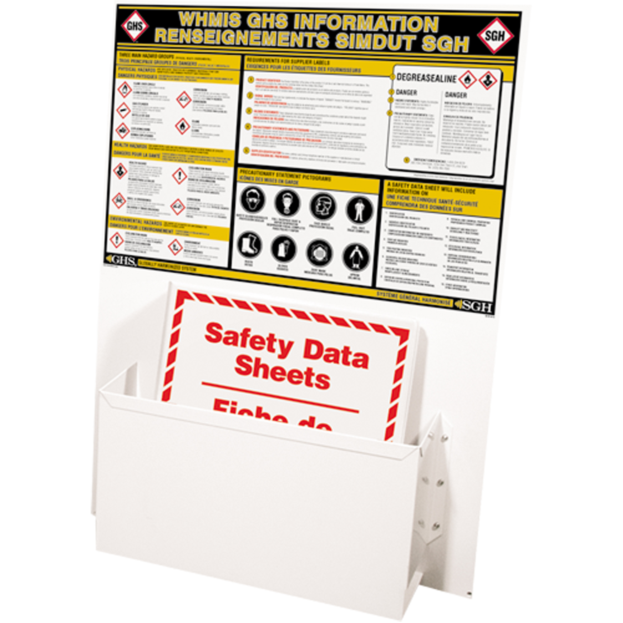 Postes d'information SGH, Anglais & français, Compris reliures
