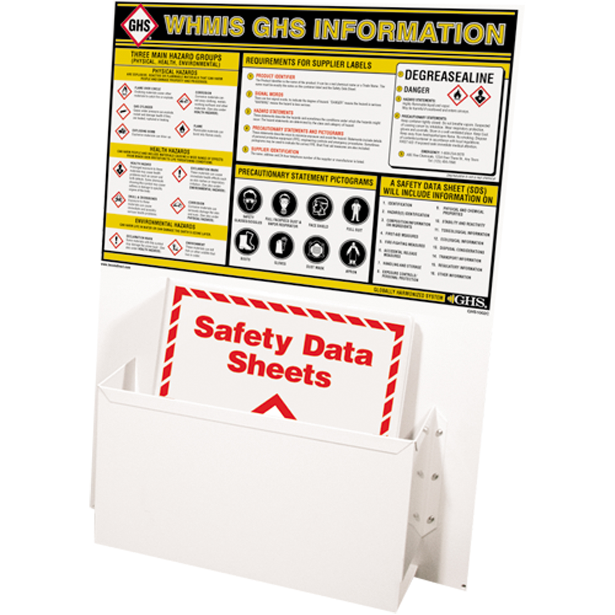 Postes d'information SGH, Anglais, Compris reliures