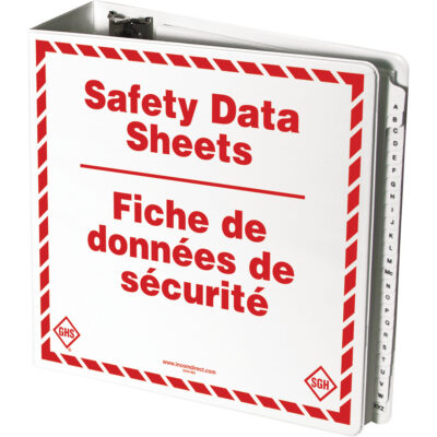 Reliures pour fiches de données de sécurité