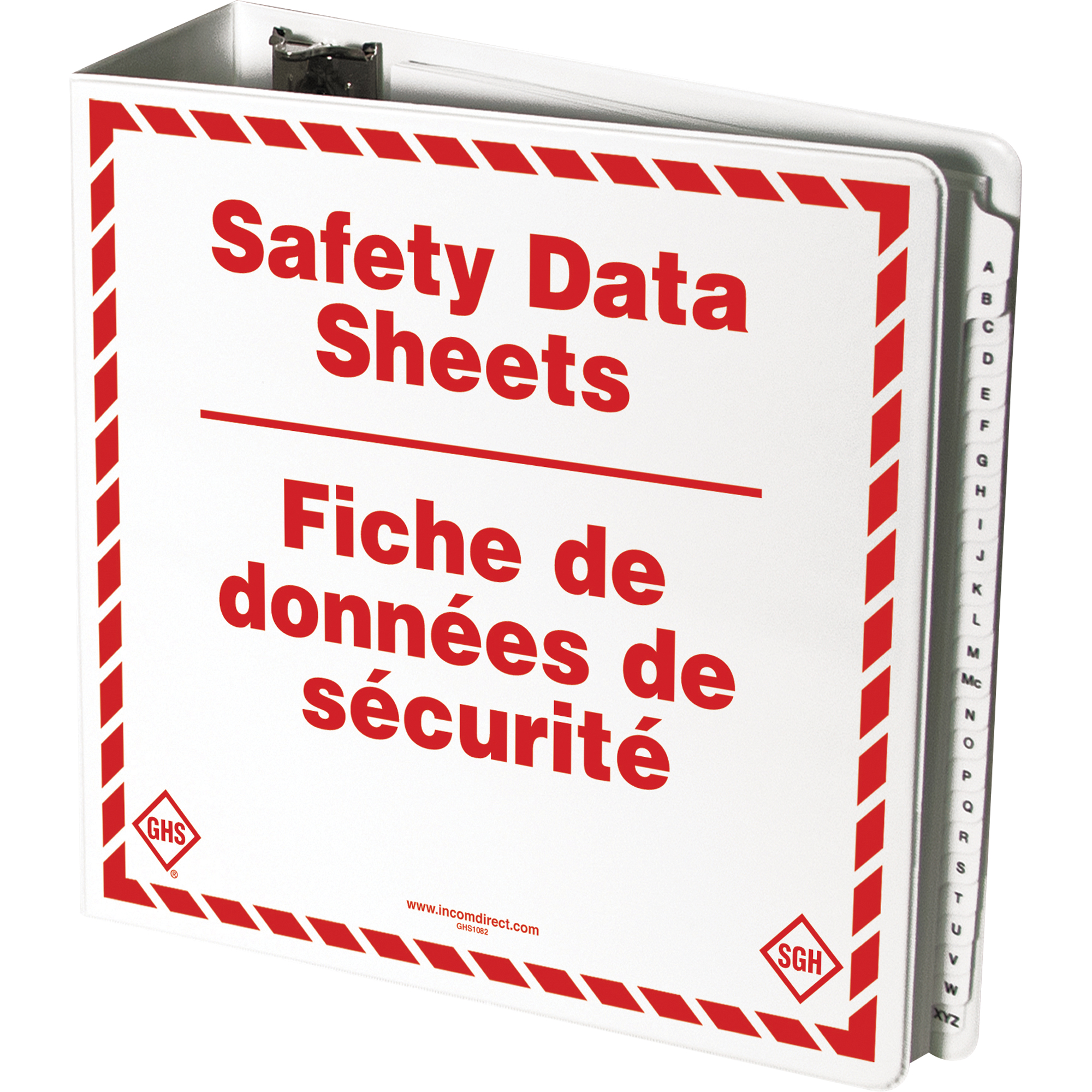 Reliures pour fiches de données de sécurité