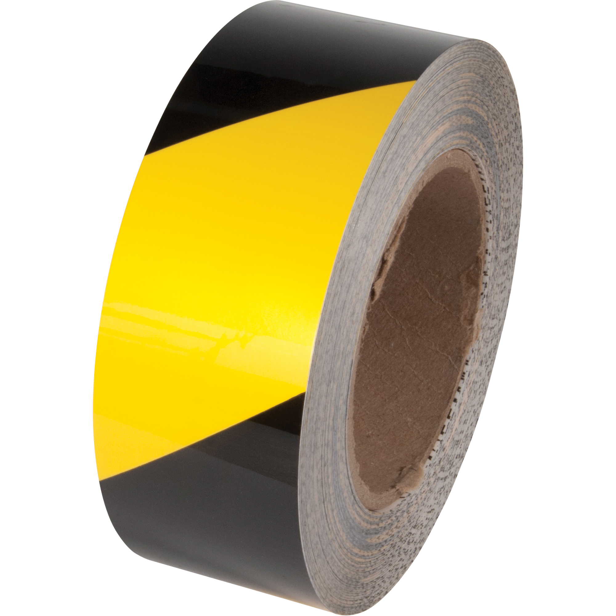 Ruban de marquage pour plancher Tuff MarkMD, 2" x 100', Polyester, Noir et jaune