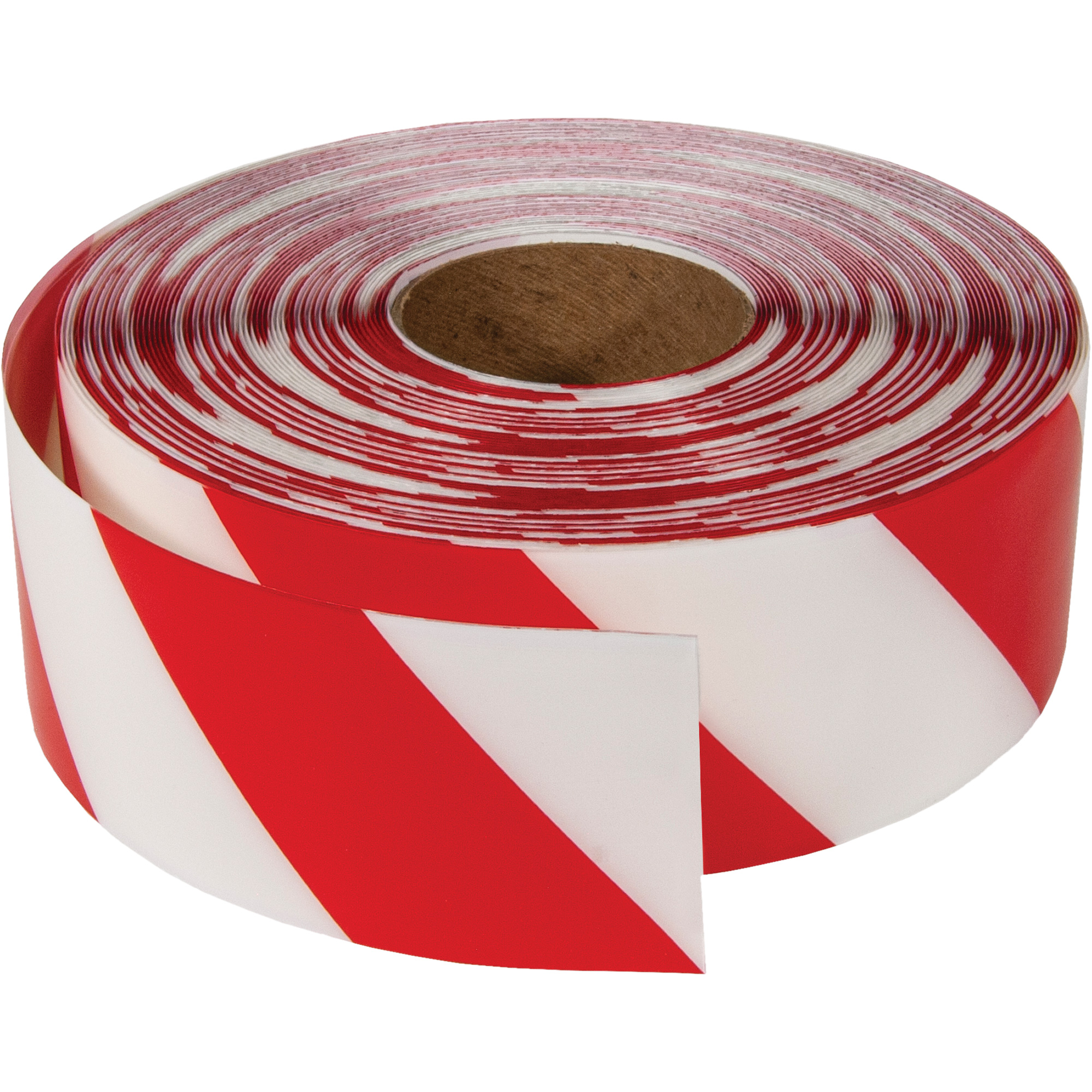 Ruban de marquage très résistant pour plancher ArmorStripeMD, 3" x 100', PVC, Rouge et blanc