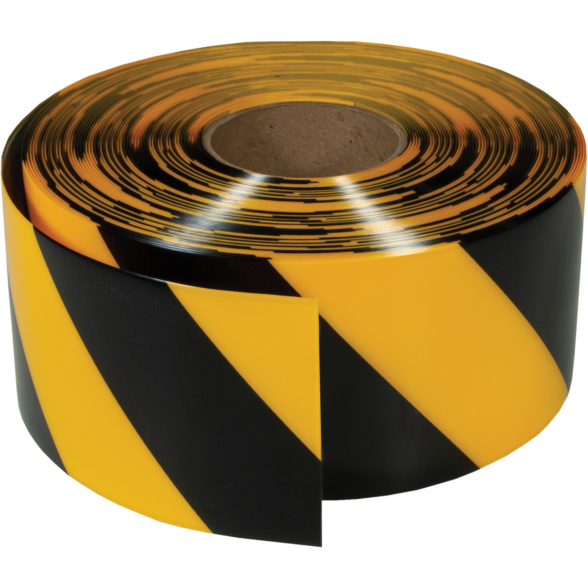 Ruban de marquage très résistant pour plancher ArmorStripeMD, 4" x 100', PVC, Noir et jaune