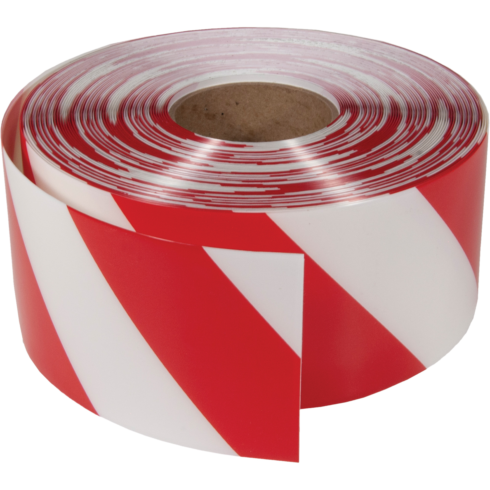 Ruban de marquage très résistant pour plancher ArmorStripeMD, 4" x 100', PVC, Rouge et blanc
