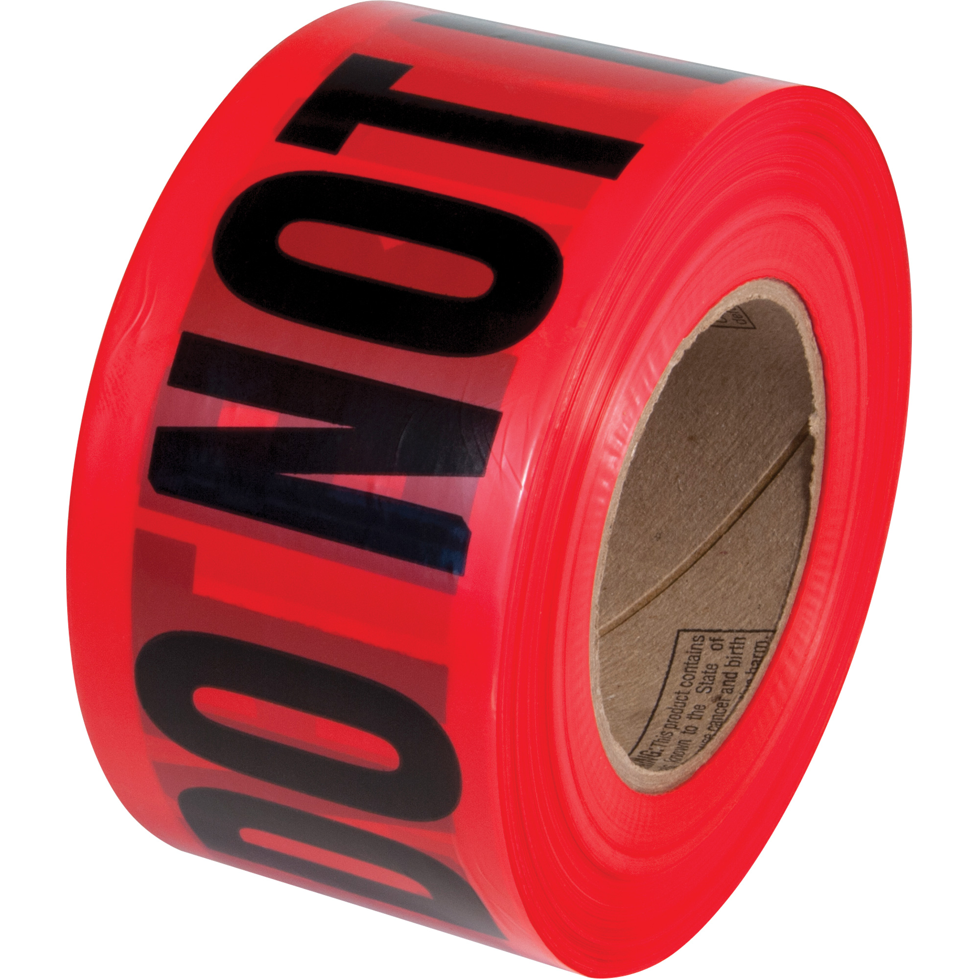 Ruban pour barricades «Danger Do Not Enter» PrimeGuardMC, Anglais, 3" la x 1000' lo, Noir/rouge