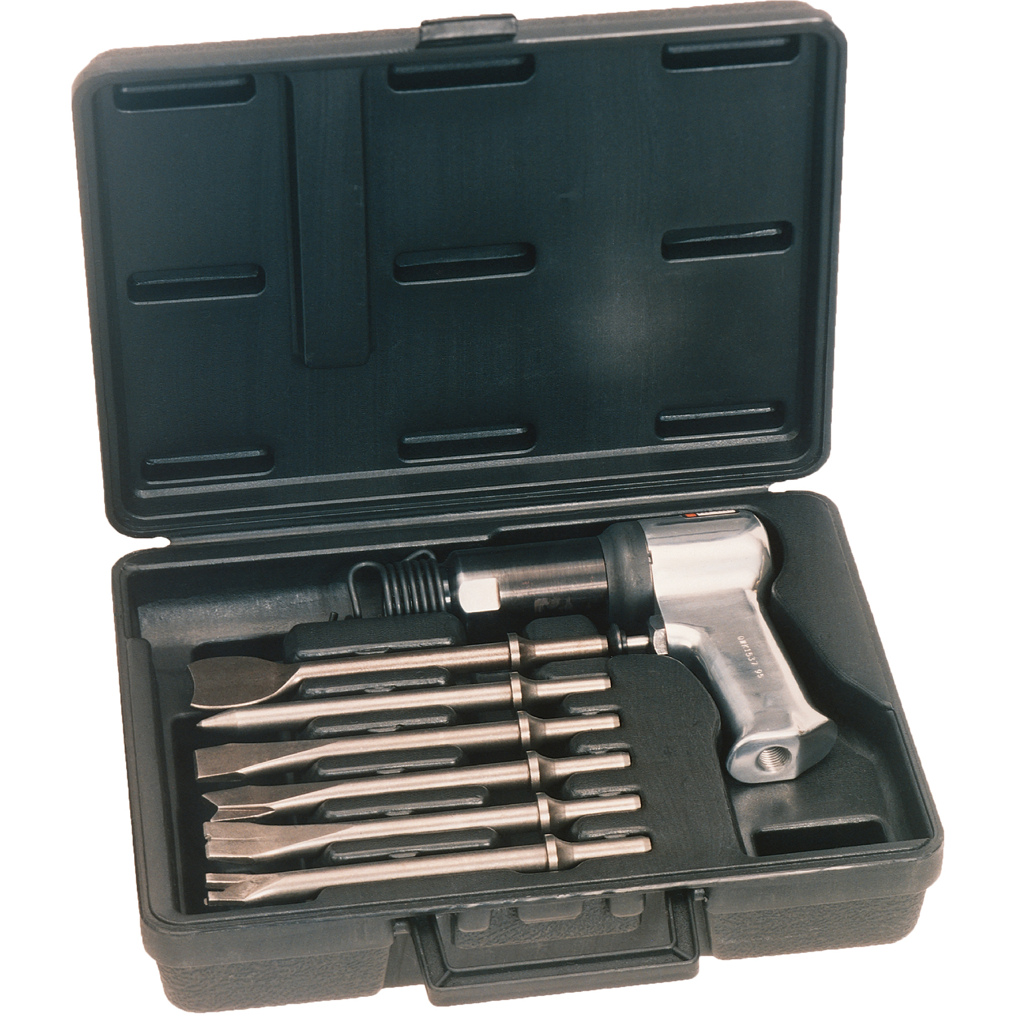 Ensemble de marteau pneumatique de série lourde, 3 pi³/min, 1/4" NPT, 3000 coups/min, 3/4" x 2-9/32" (19,05 mm x 57,94 mm)