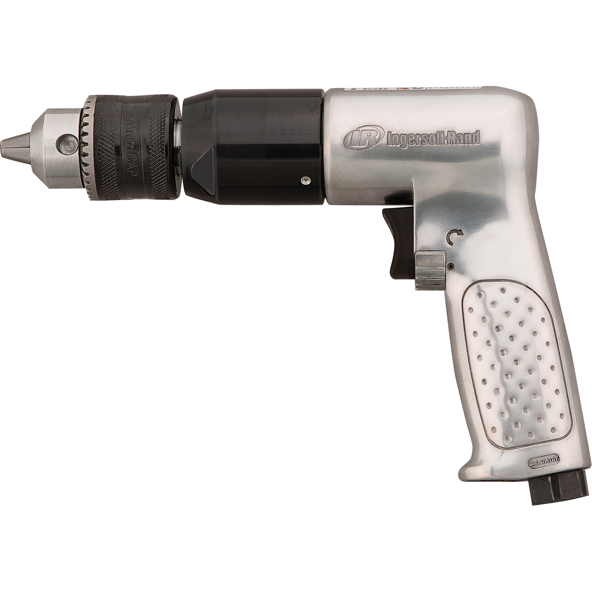 Perceuse pneumatique réversible, 4 pi³/min, 1/4" NPTF, 94 dBA, 1/2" mandrin, Avec clé