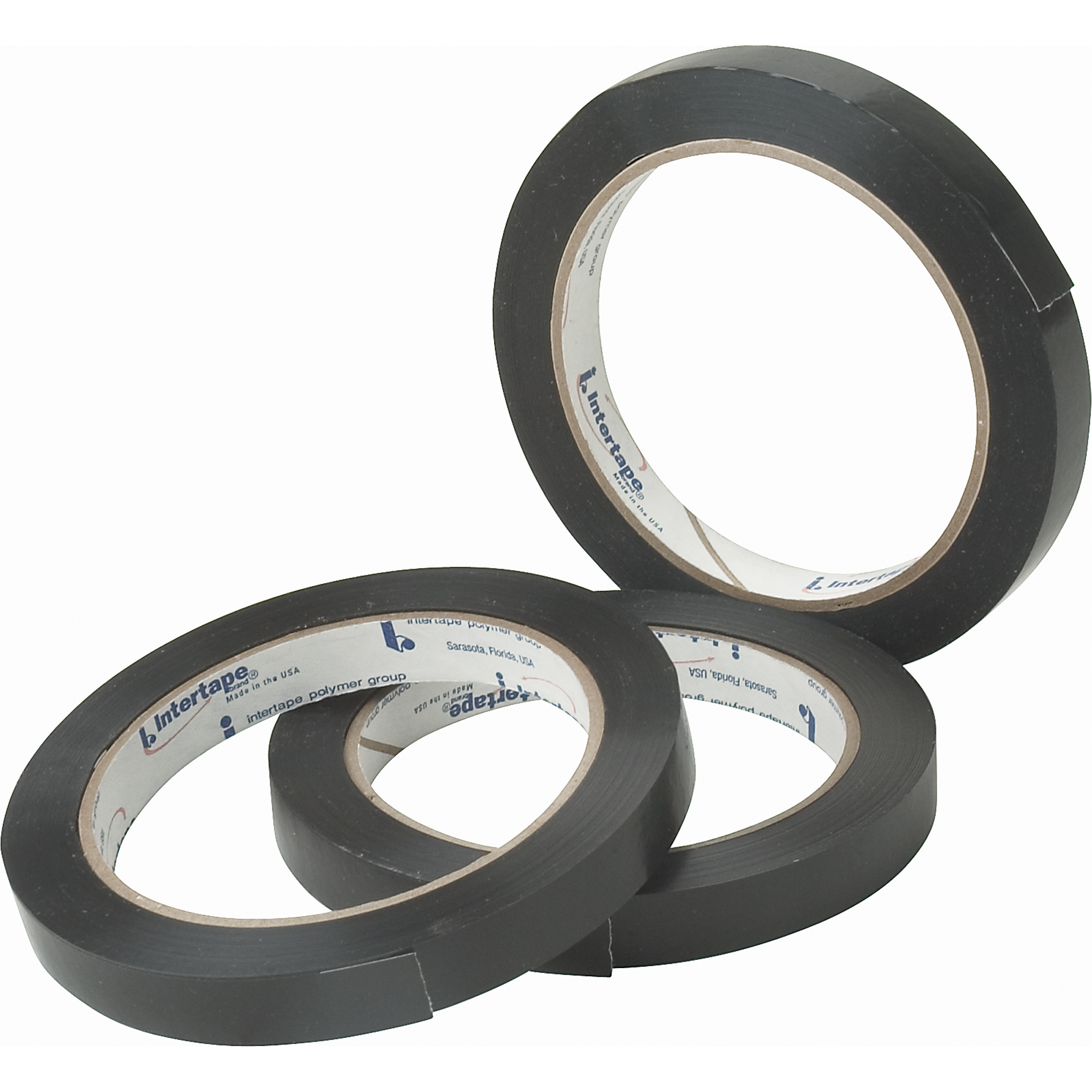 Ruban de cerclage polyvalent noir, Épaisseur 2,7 mils, 12 mm (47/100") x 54,864 m (180')