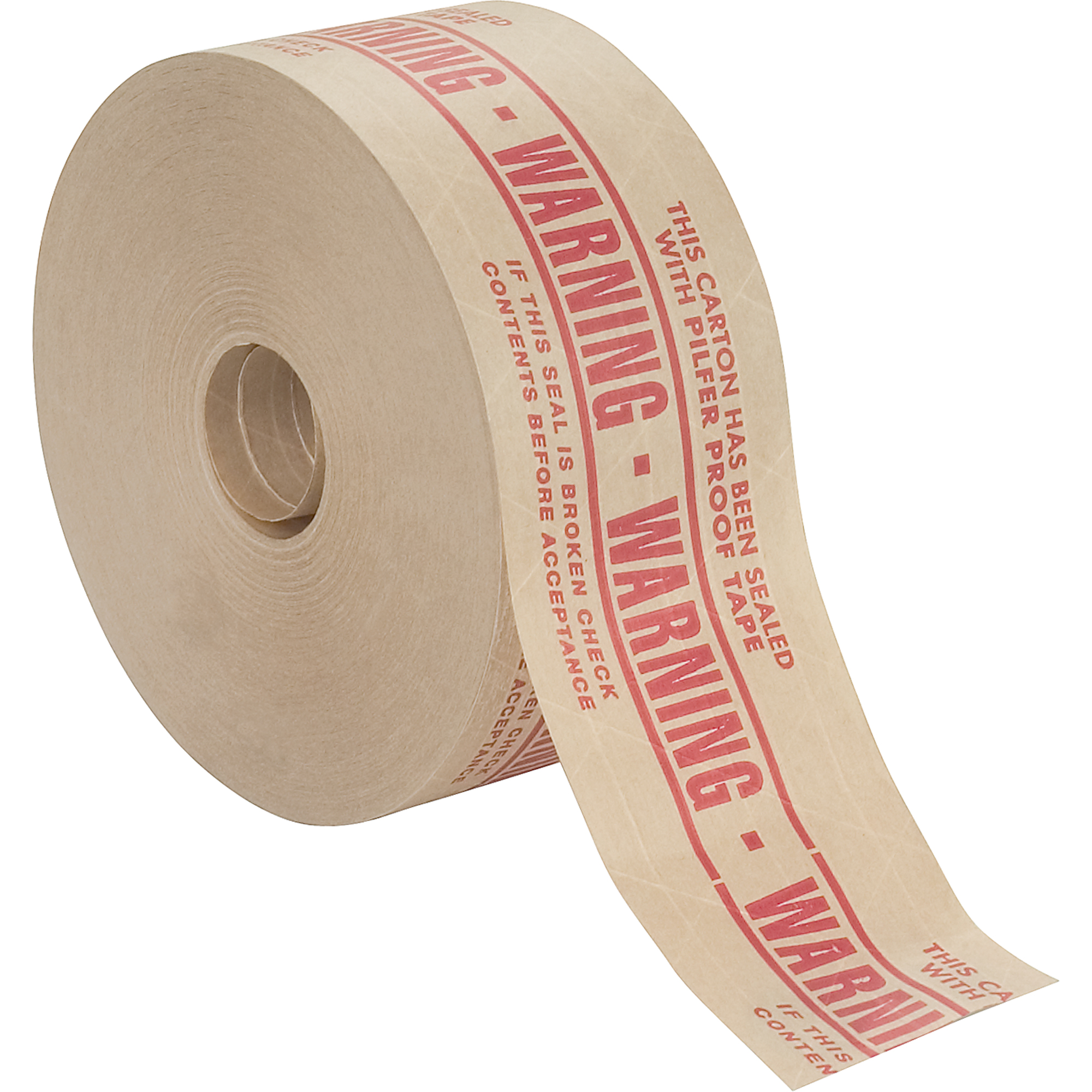 Rubans gommes pré-imprimés, 72 mm (2-4/5") x 137 m (449,475'), Kraft