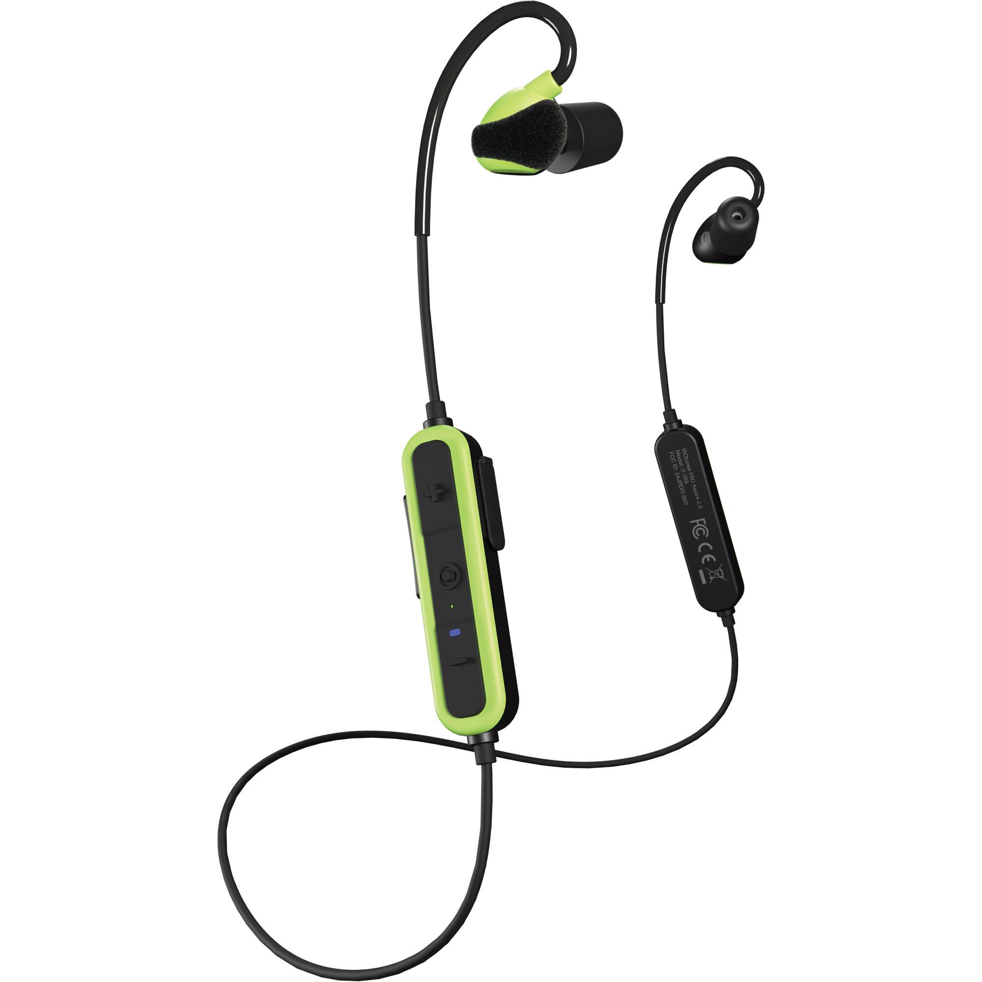 Écouteurs Bluetooth 2.0 Pro Aware vert sécurité