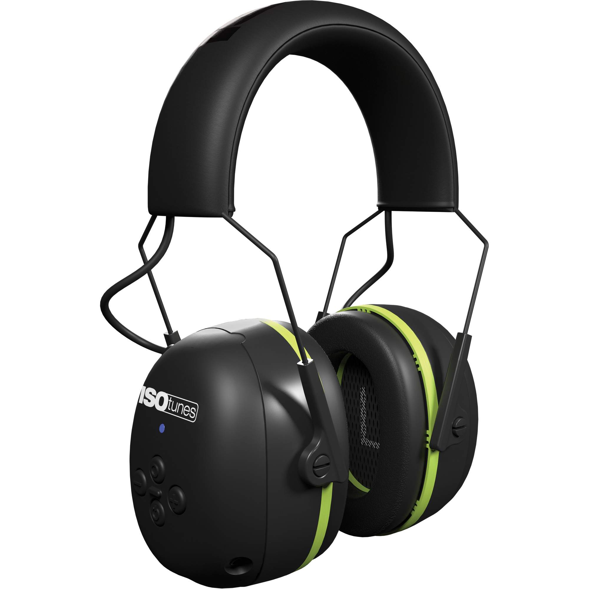 Écouteurs Bluetooth Air Defender noir & vert, Style Bandeau, 24 dB