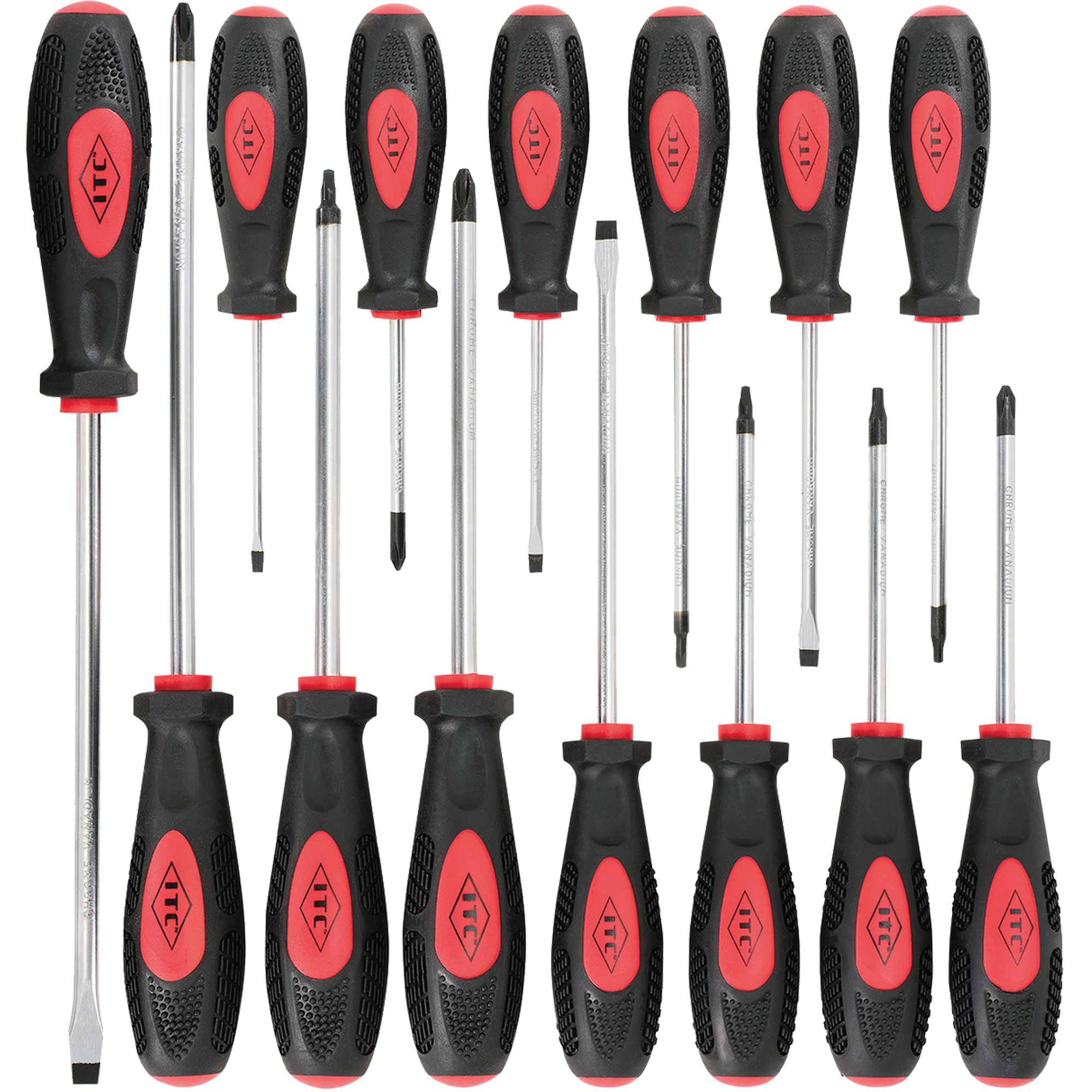 IESD-14S Jeu de tournevis ergonomiques, 14 mcx, Magnétique