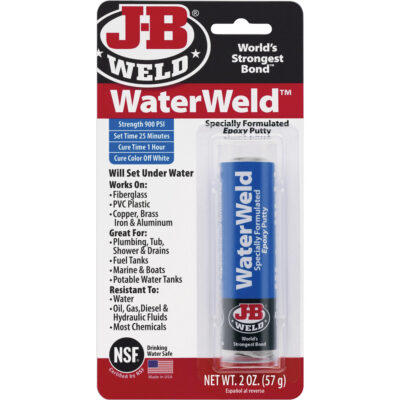 Colle époxyde WaterWeld, 2 oz, Bâton, Blanc cassé