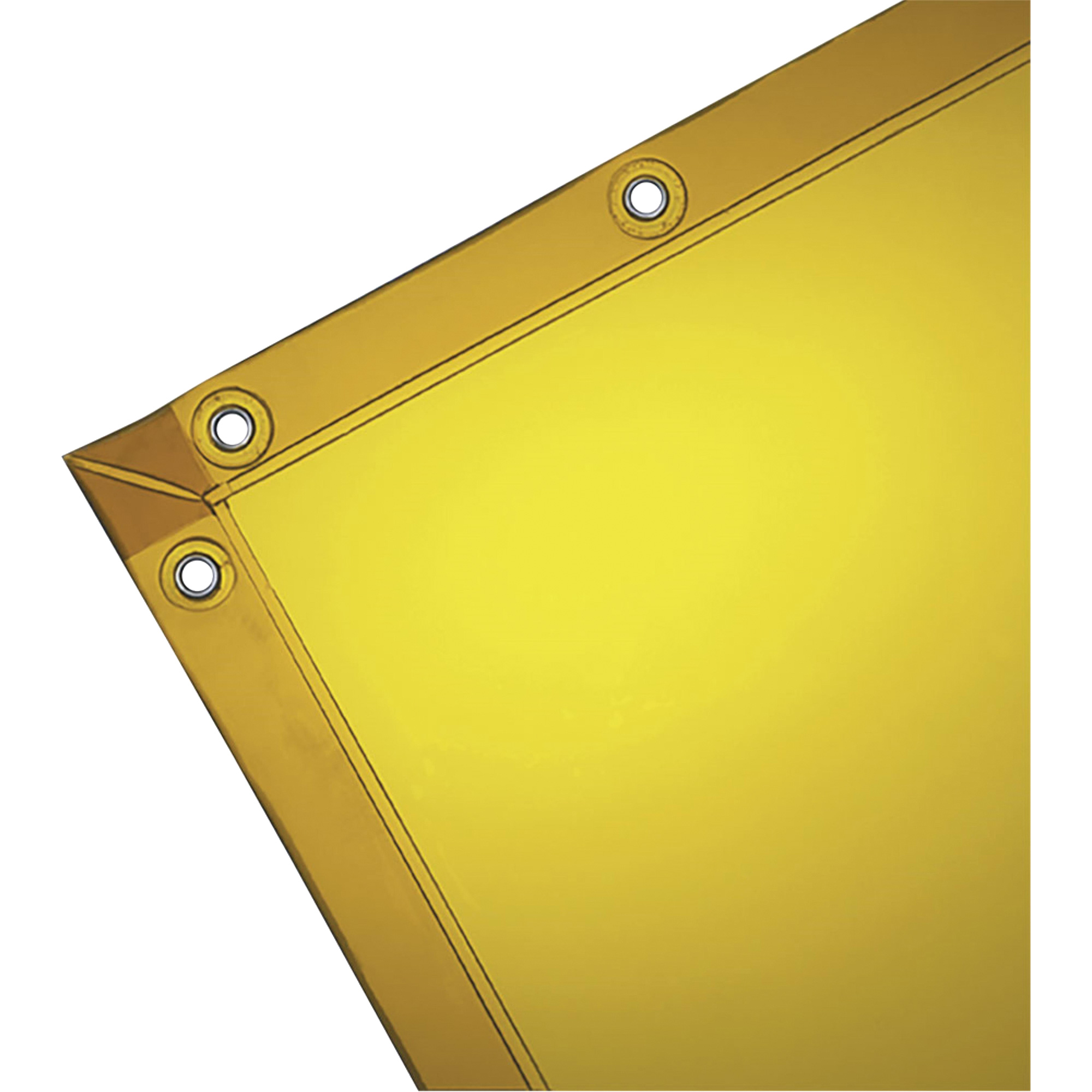 Rideau pour soudure, 72" x 96", Transparence Élevé, Jaune