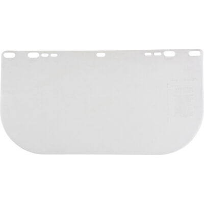 Visière plate transparente F20, Polycarbonate, Teinte Transparent