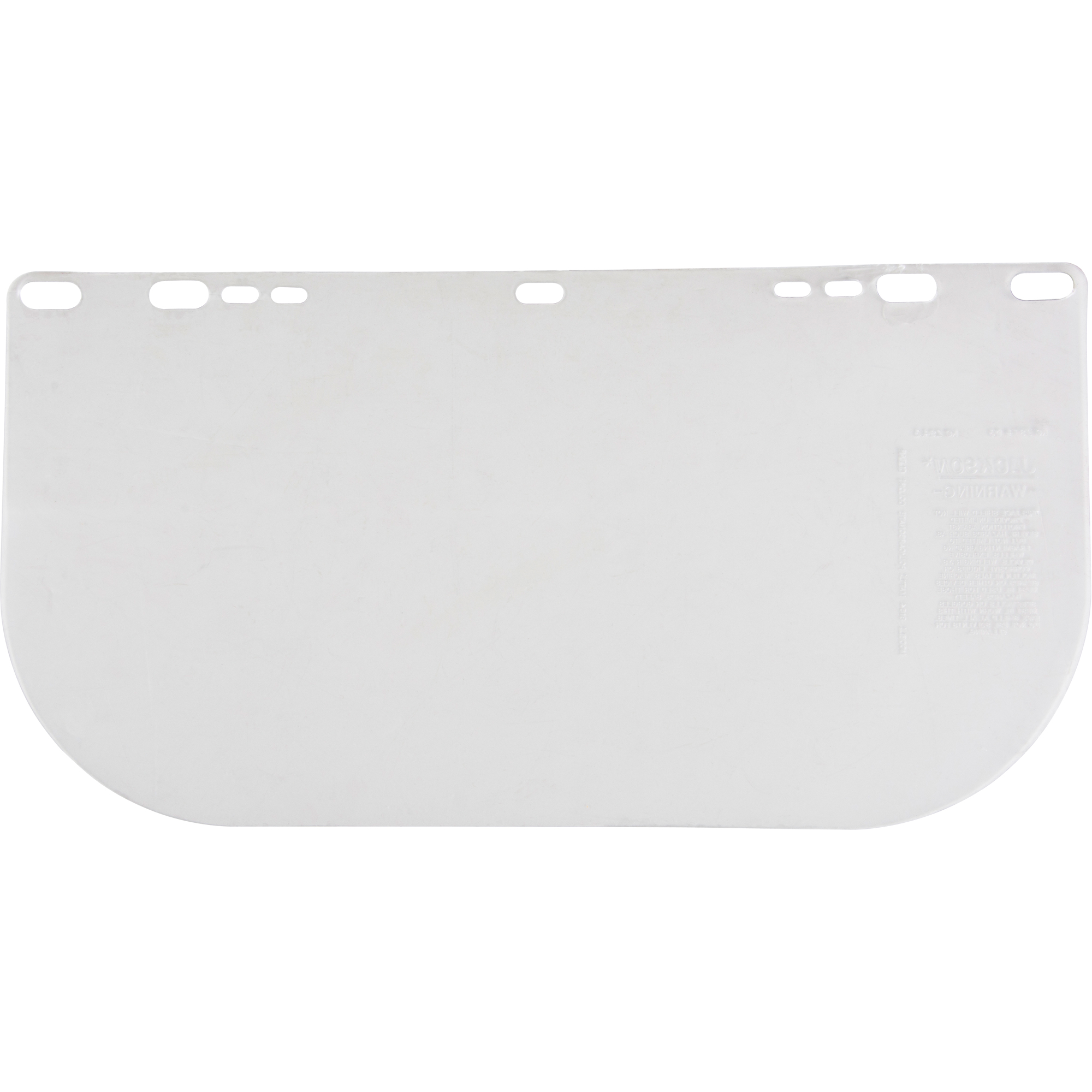 Visière plate transparente F20, Polycarbonate, Teinte Transparent