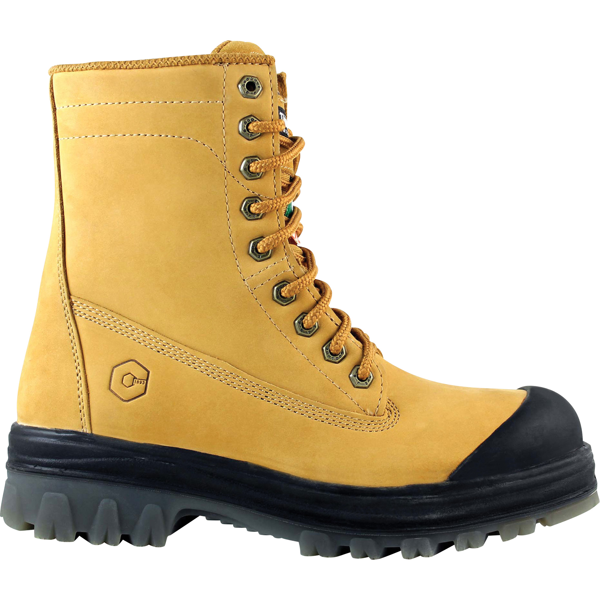 Bottes de travail Dynamic, Cuir, Embout Acier, Taille 10-1/2
