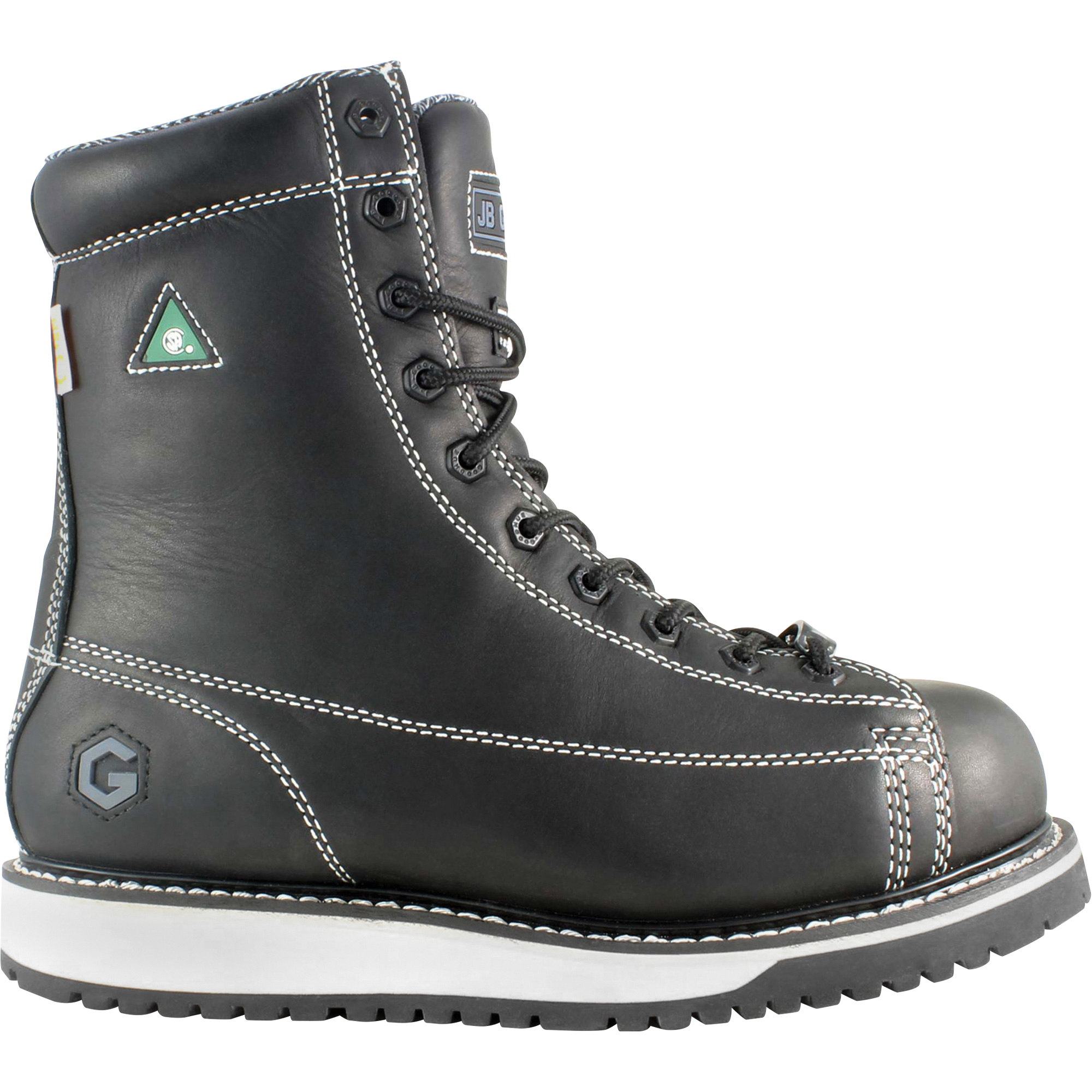 Bottes de travail pour monteur, Cuir, Embout Acier, Taille 10-1/2, Imperméable
